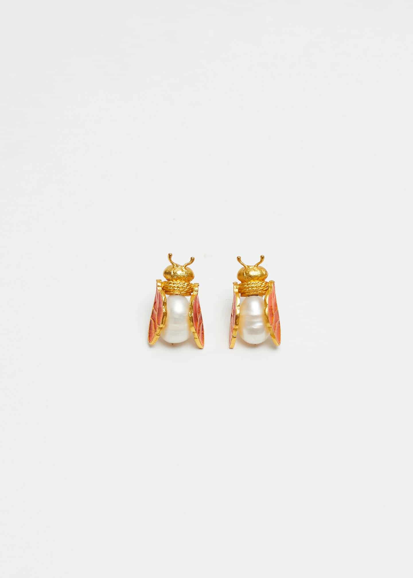 Aretes Worker Bee Naranja - miniatura 1