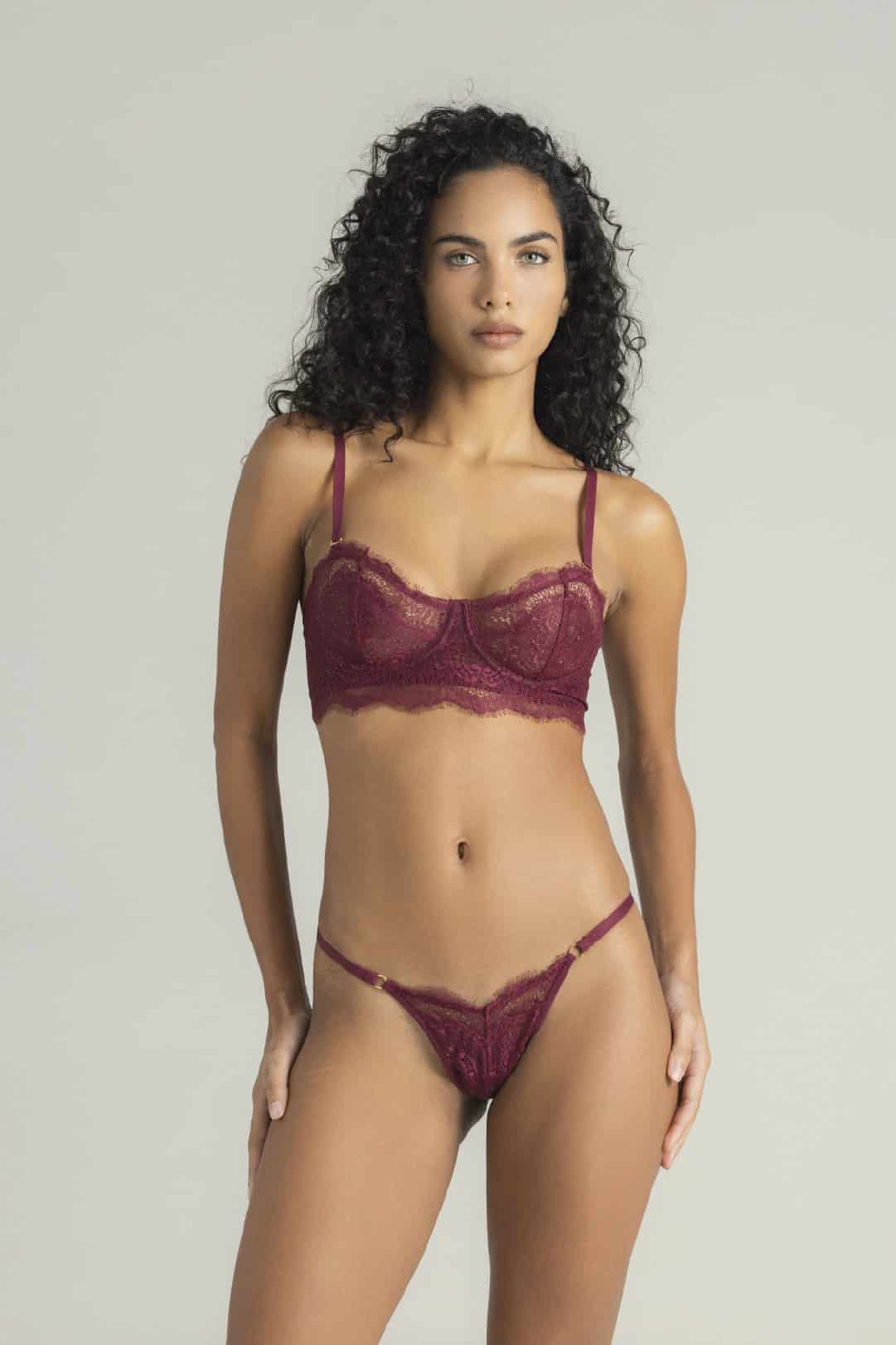 SET PIA BURGUNDY - miniatura 2