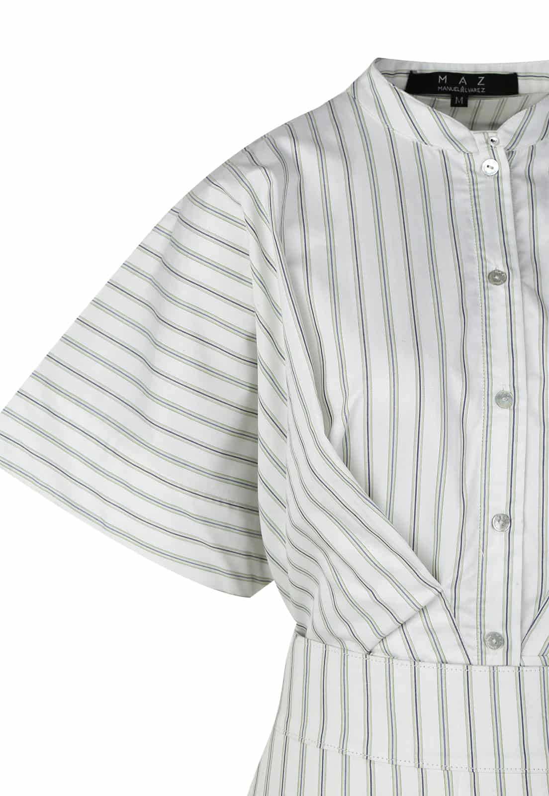 STRIPED SHIRT MINI DRESS - miniatura 5