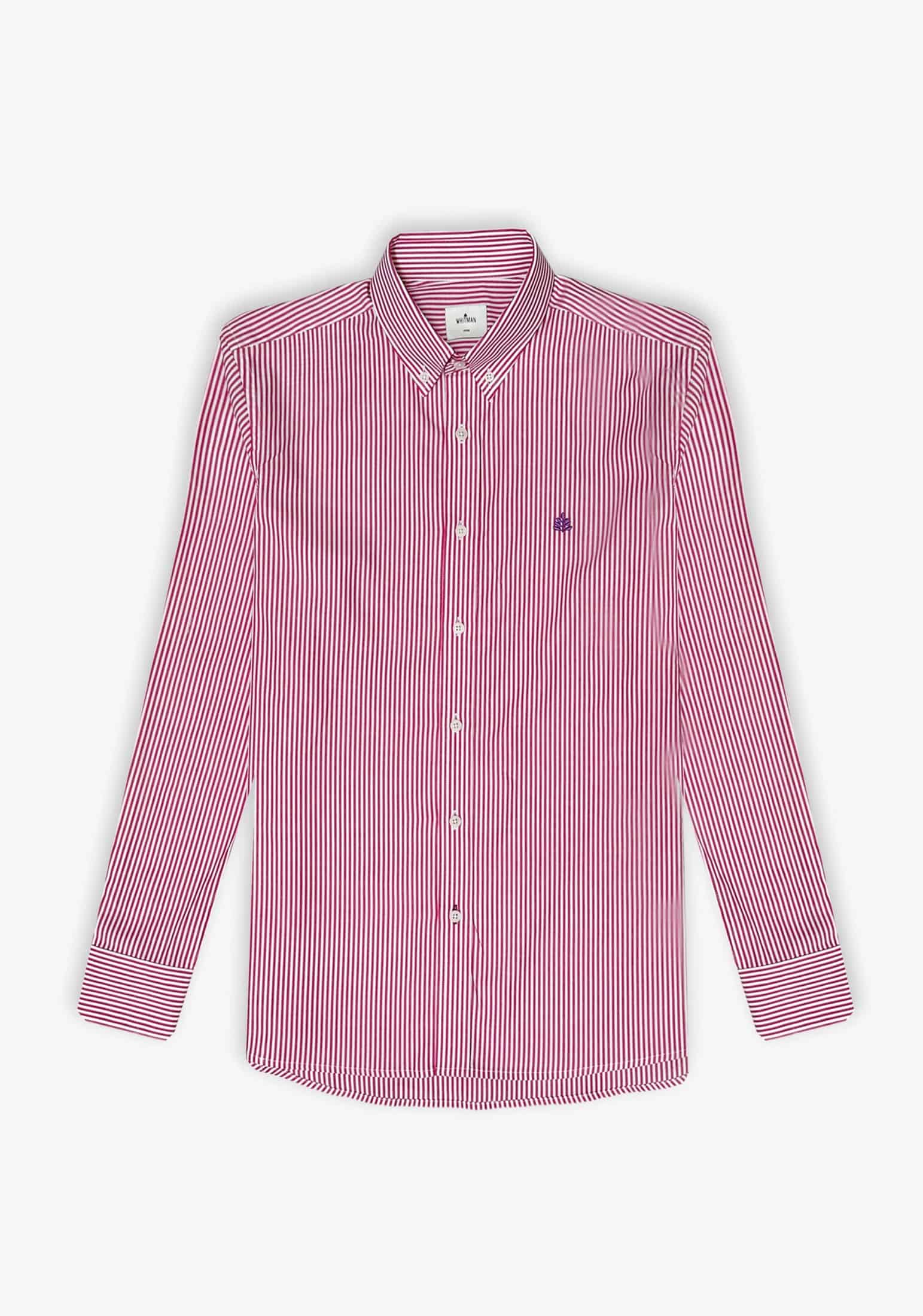 Camisa Whitman Líneas Fucsia-Blanco - miniatura 1