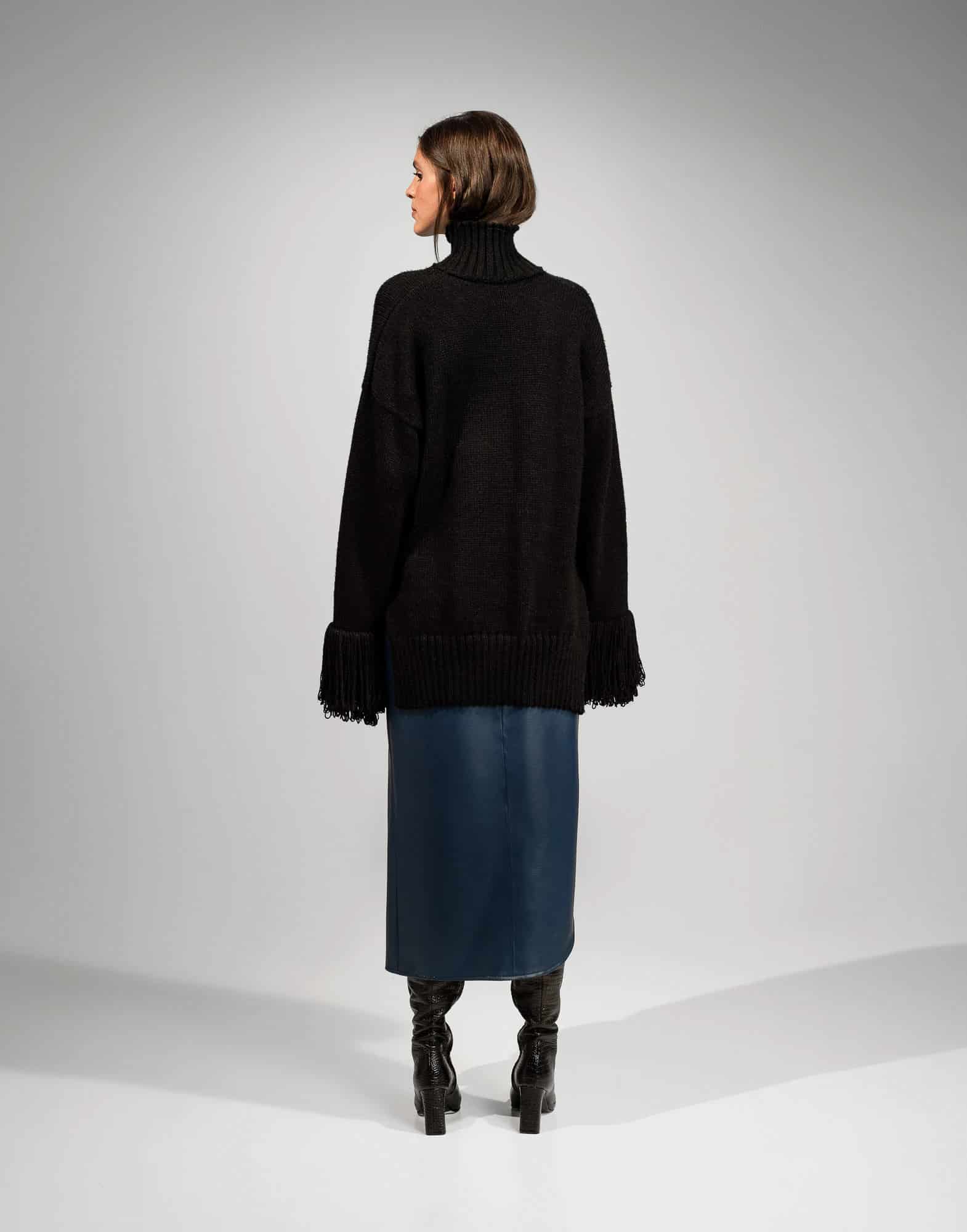 LEATHER PETAL SKIRT - miniatura 5