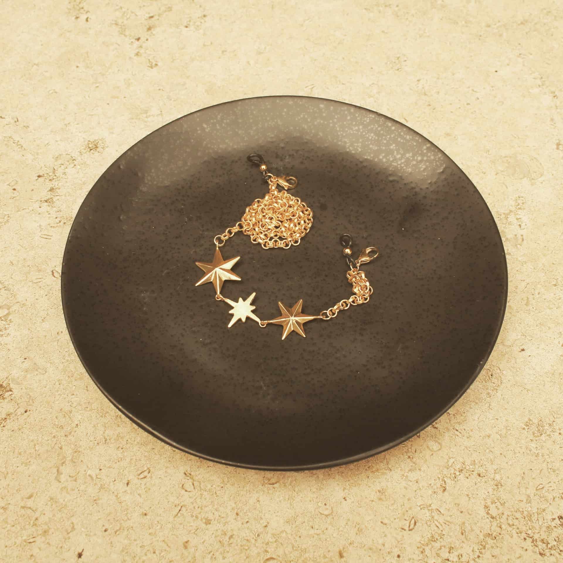 Cadena para gafas con estrellas - miniatura 3