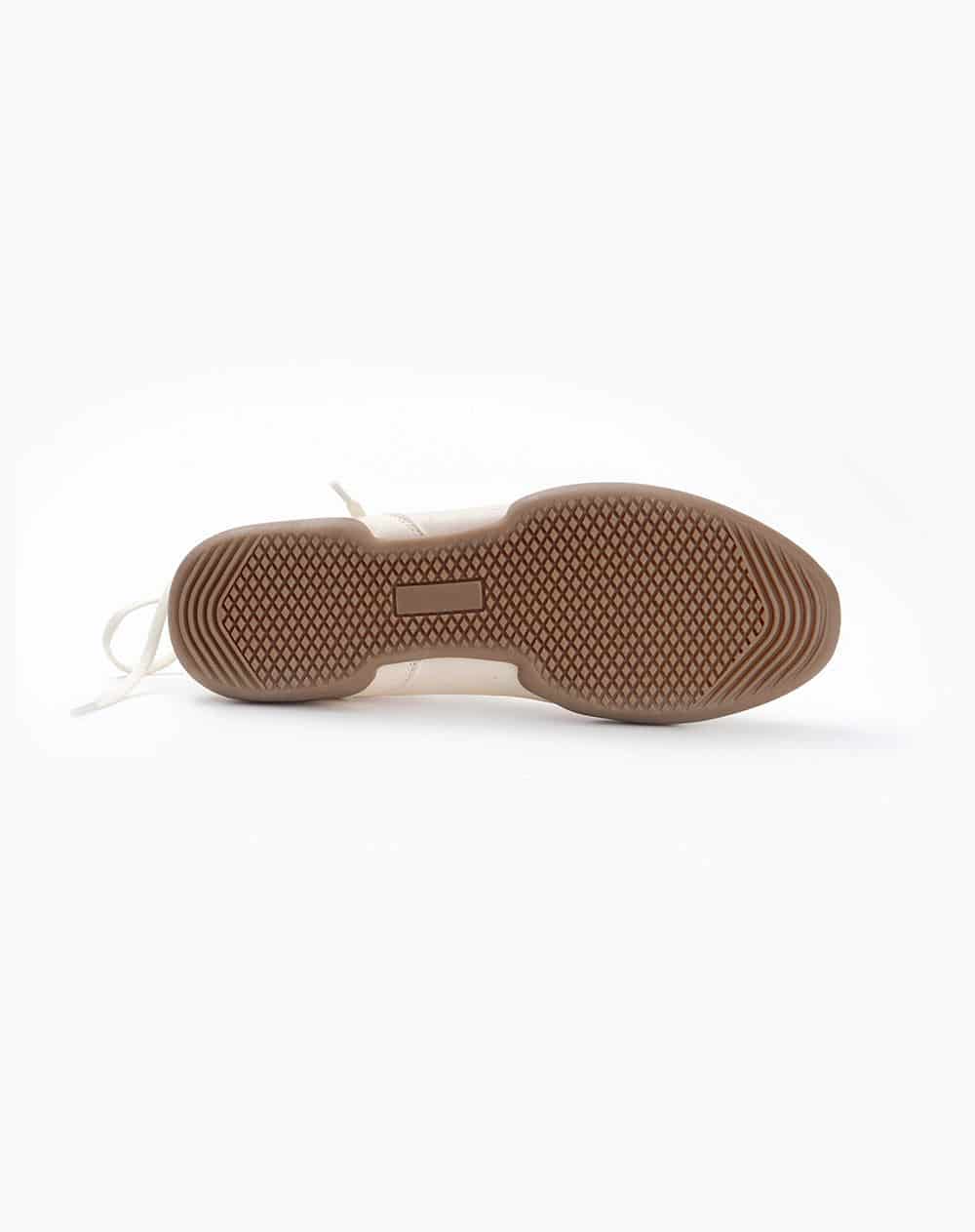 Baletas cordones beige mujer - miniatura 5
