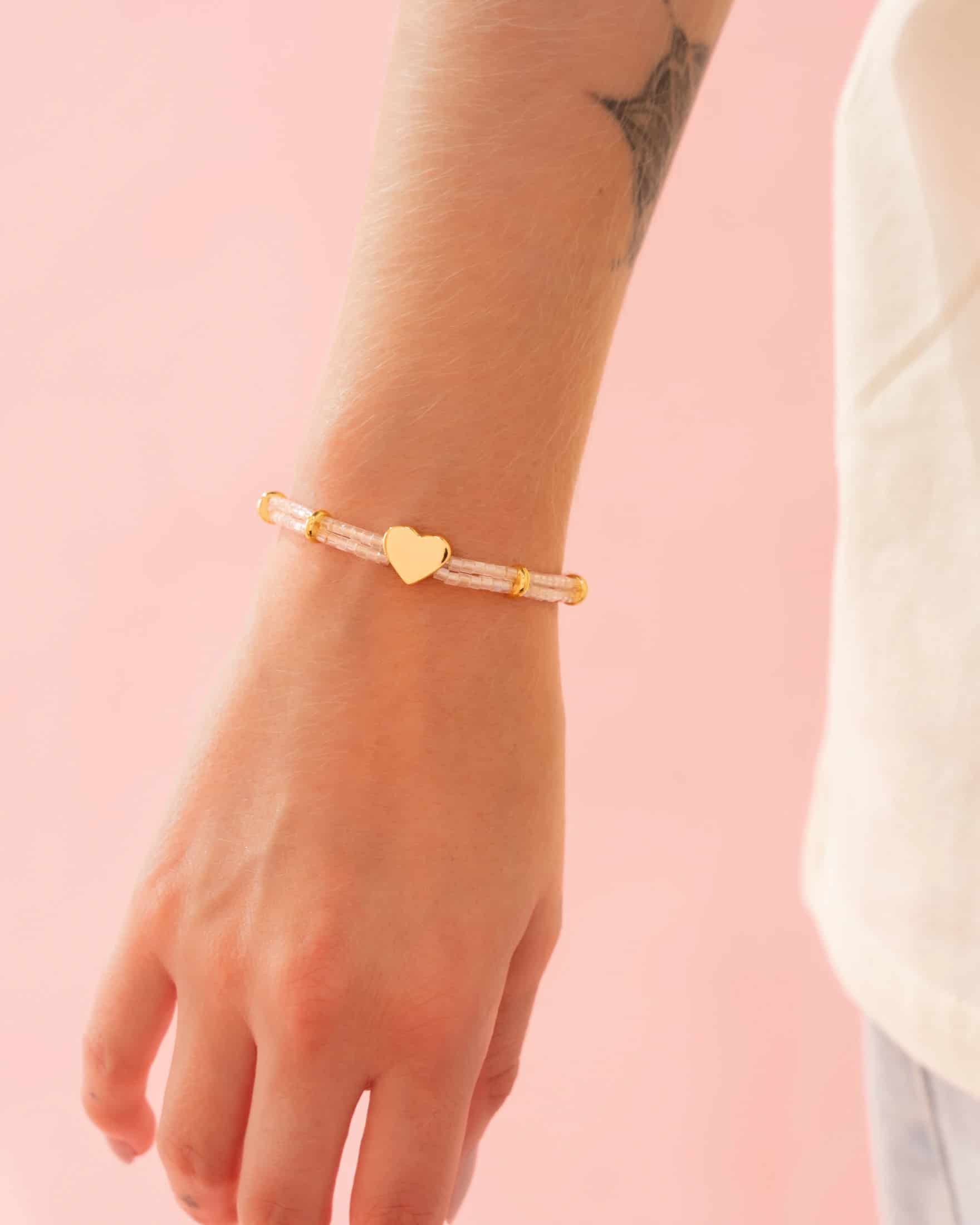 Pulsera Corazón Liso + Aretes - miniatura 5