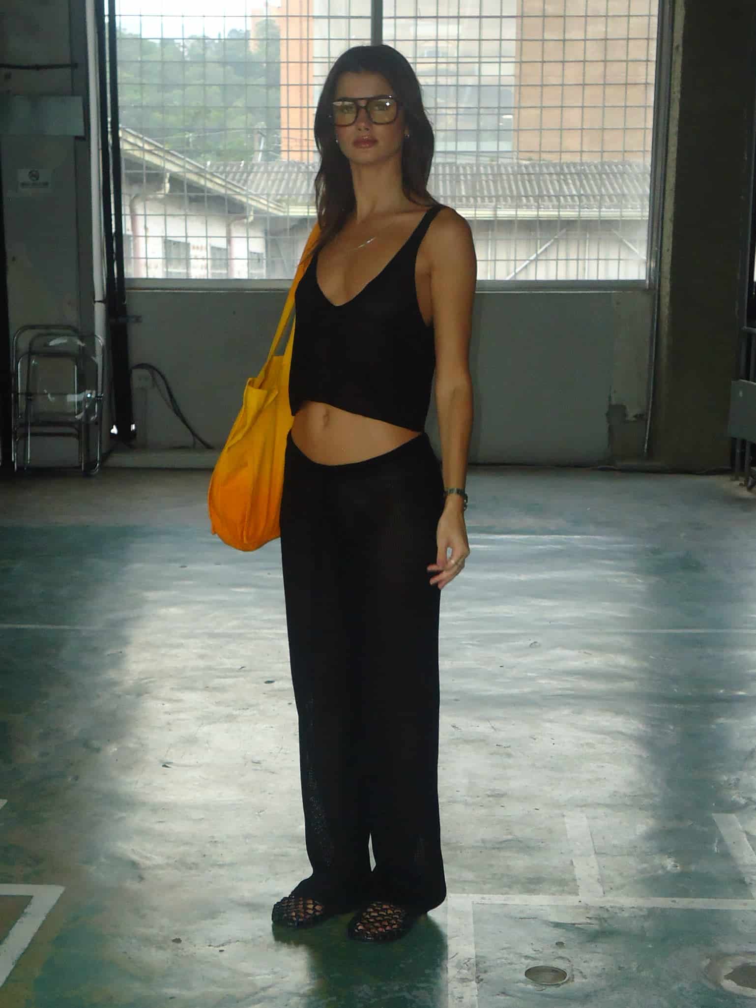 CLASSIC KNIT PANT - BLACK - miniatura 4