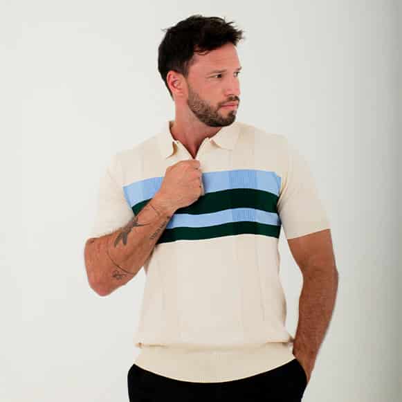 SUETER POLO MODA TEJIDO HOMBRE - miniatura 8