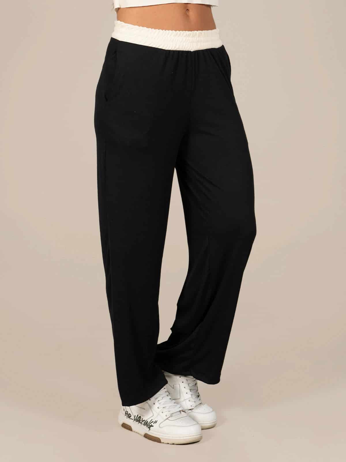 Pantalon merino dol negro vainilla - miniatura 3
