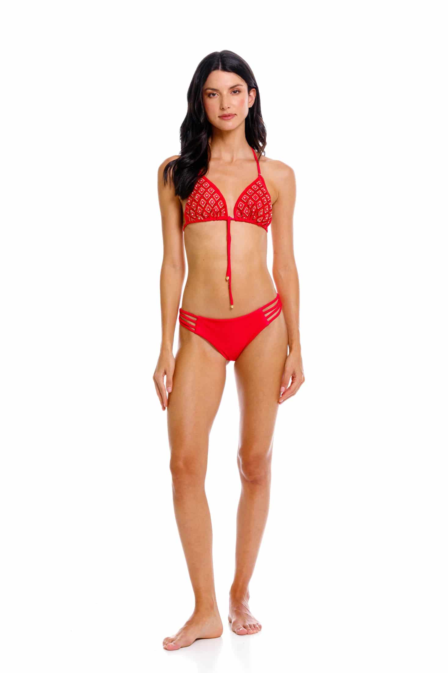 Top Triángulo de Bikini True Red - miniatura 2