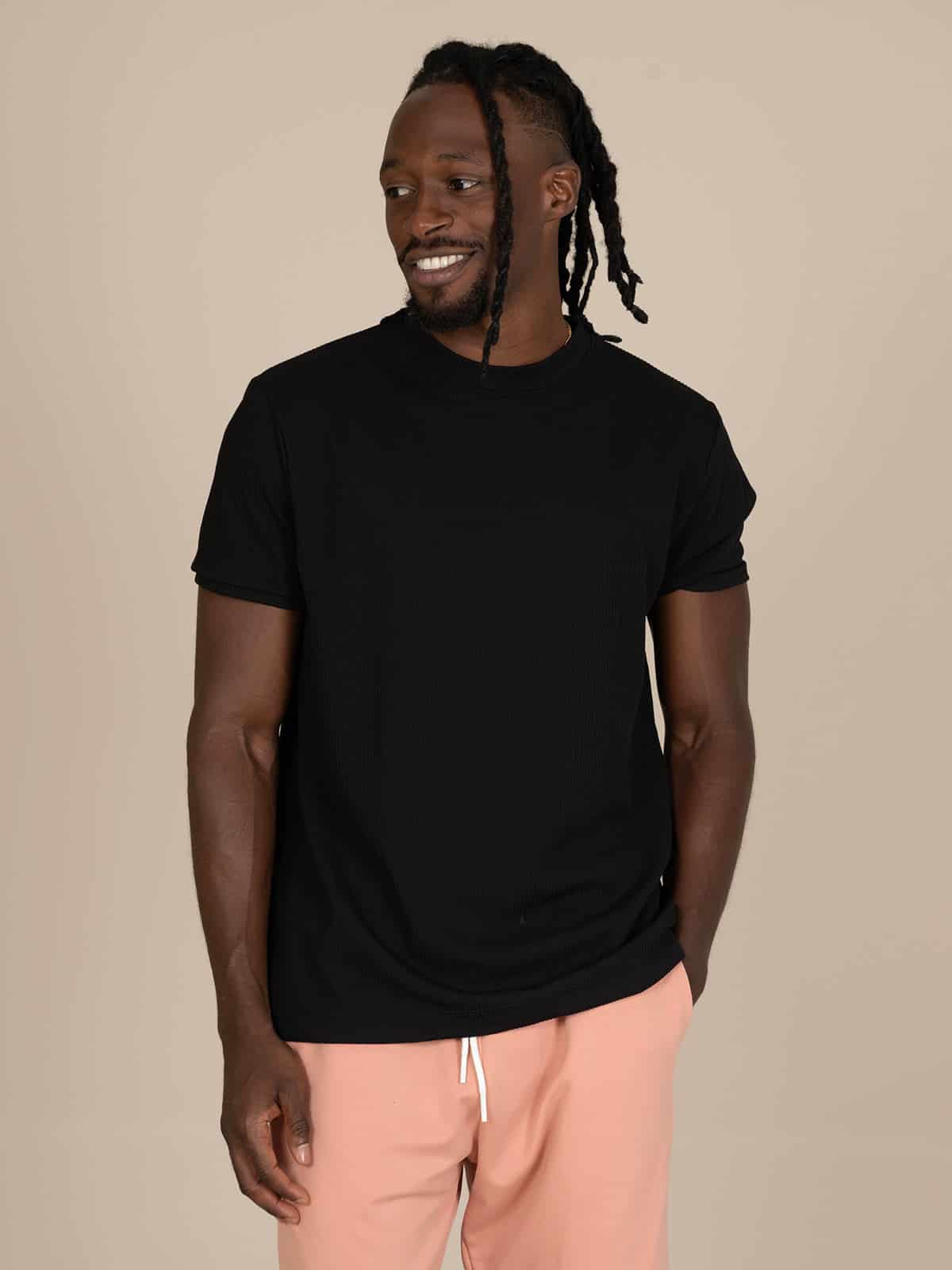 Camiseta atenas slim negra - miniatura 5