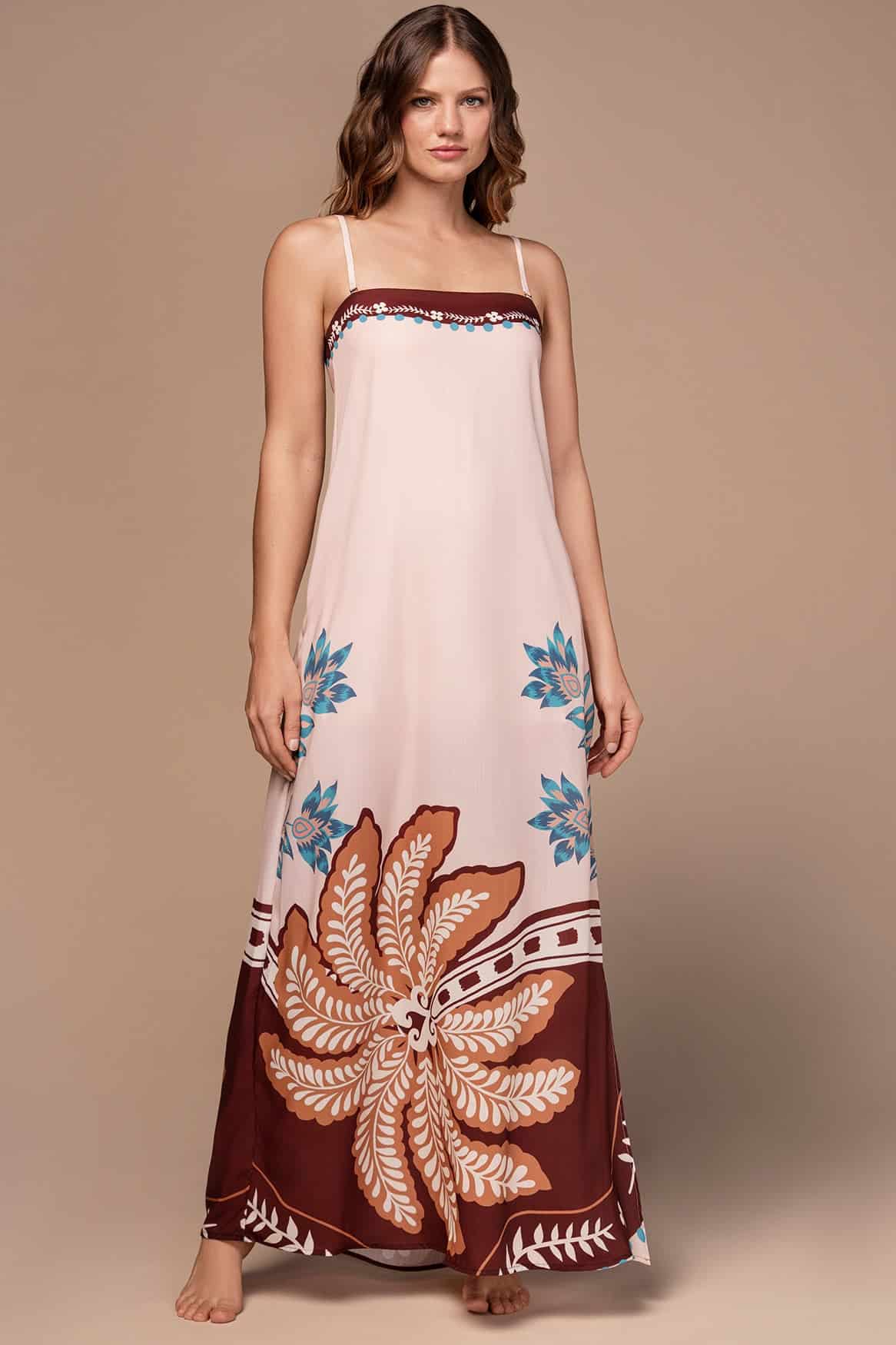 VESTIDO CELESTE FIORENTINA - miniatura 1
