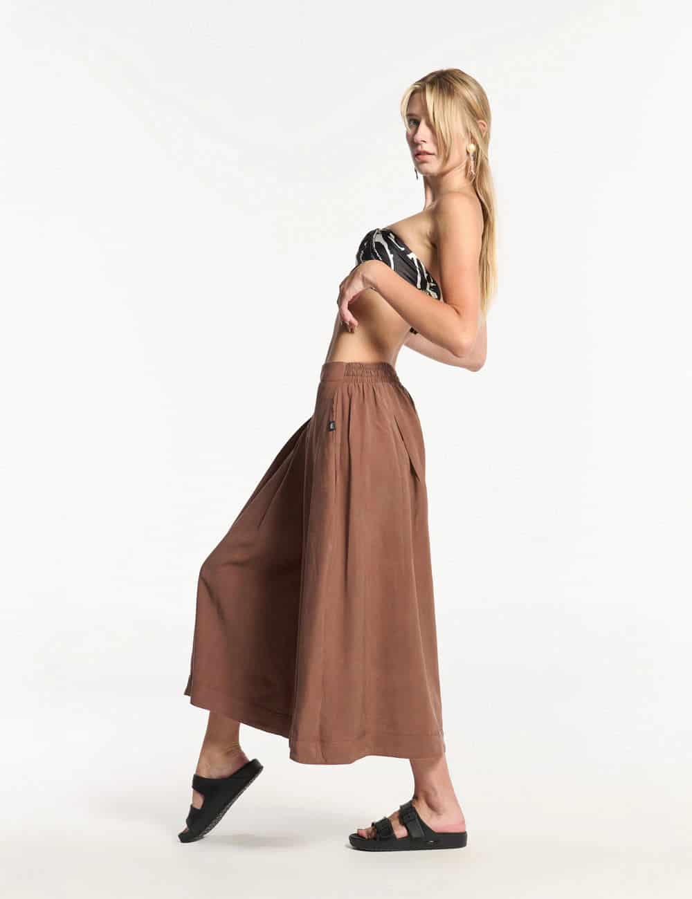 Pantalón Culotte Arcilla Mujer - miniatura 1