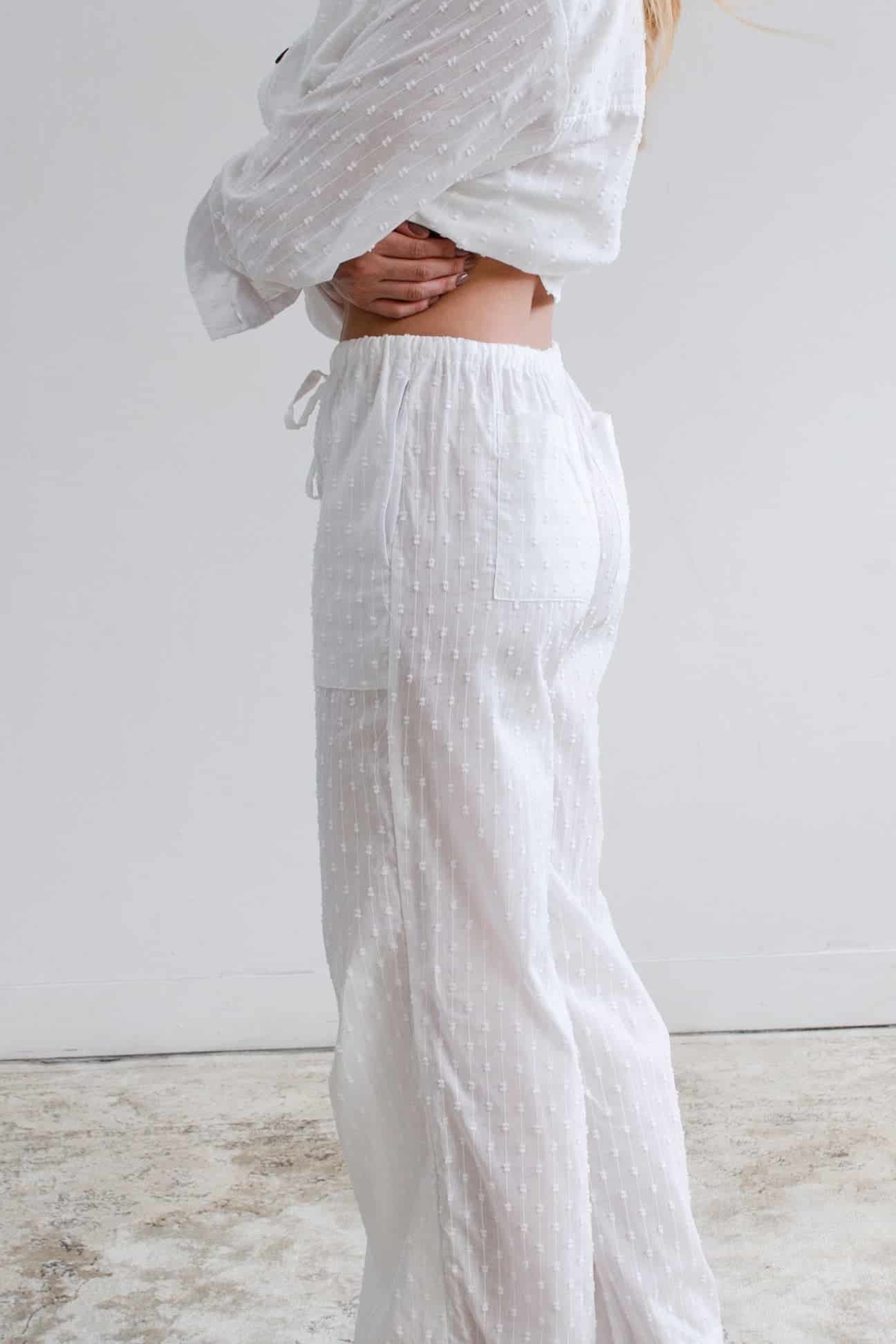 Pantalón Proa de algodón | Blanco - miniatura 2