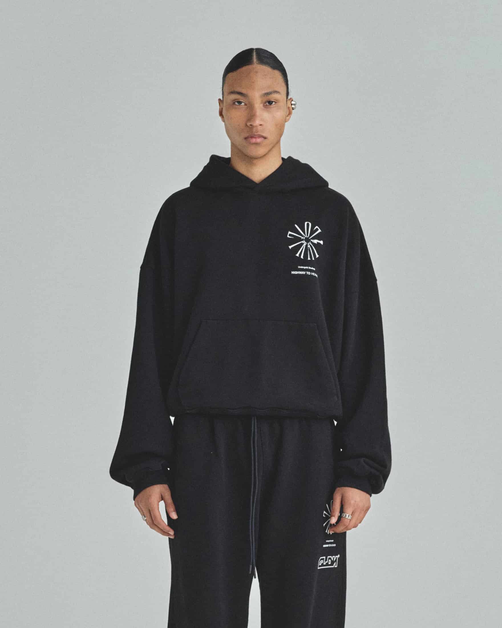 Spring Pray 4 Love Boxy Fit Hoodie Black - miniatura 2