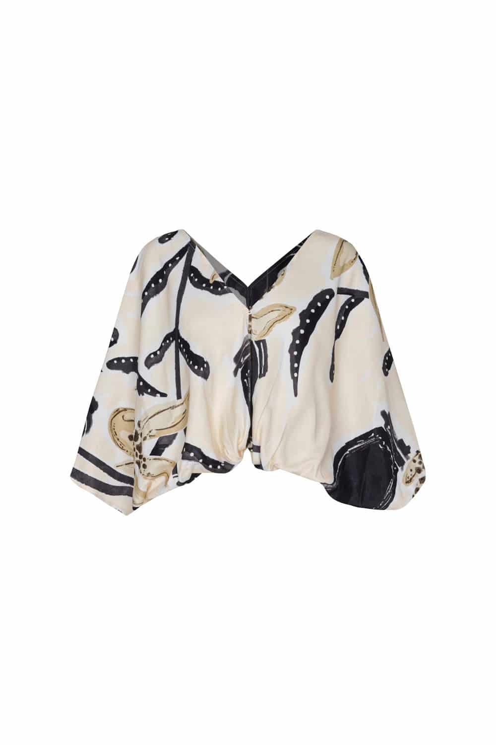 Blusa providencia ivory negro - miniatura 1