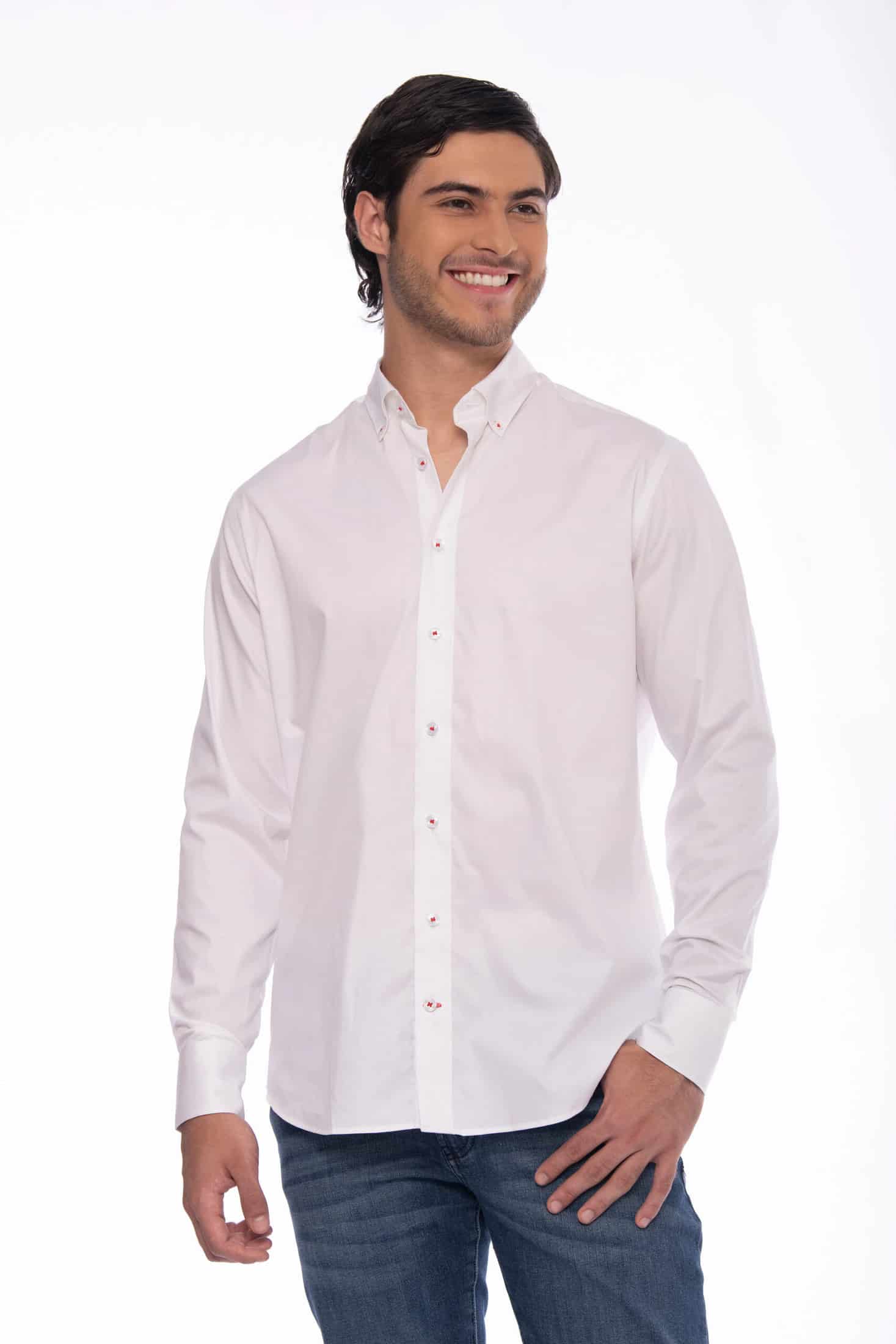 Camisa Algodón Blanco - miniatura 1