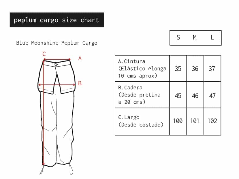 Blue Moonshine Peplum Cargo - miniatura 17