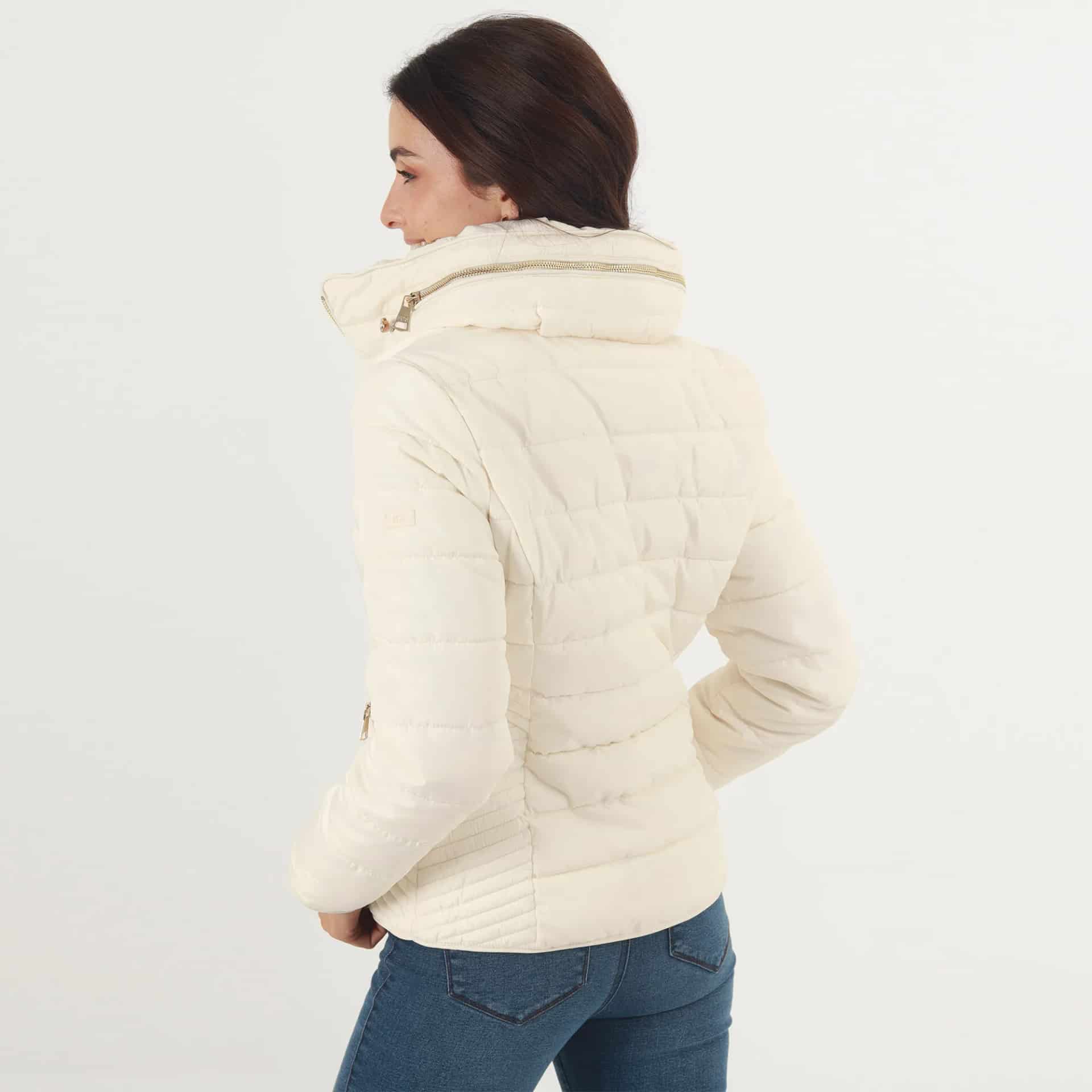 Chaqueta acolchada cuello alto con capucha interna - miniatura 46