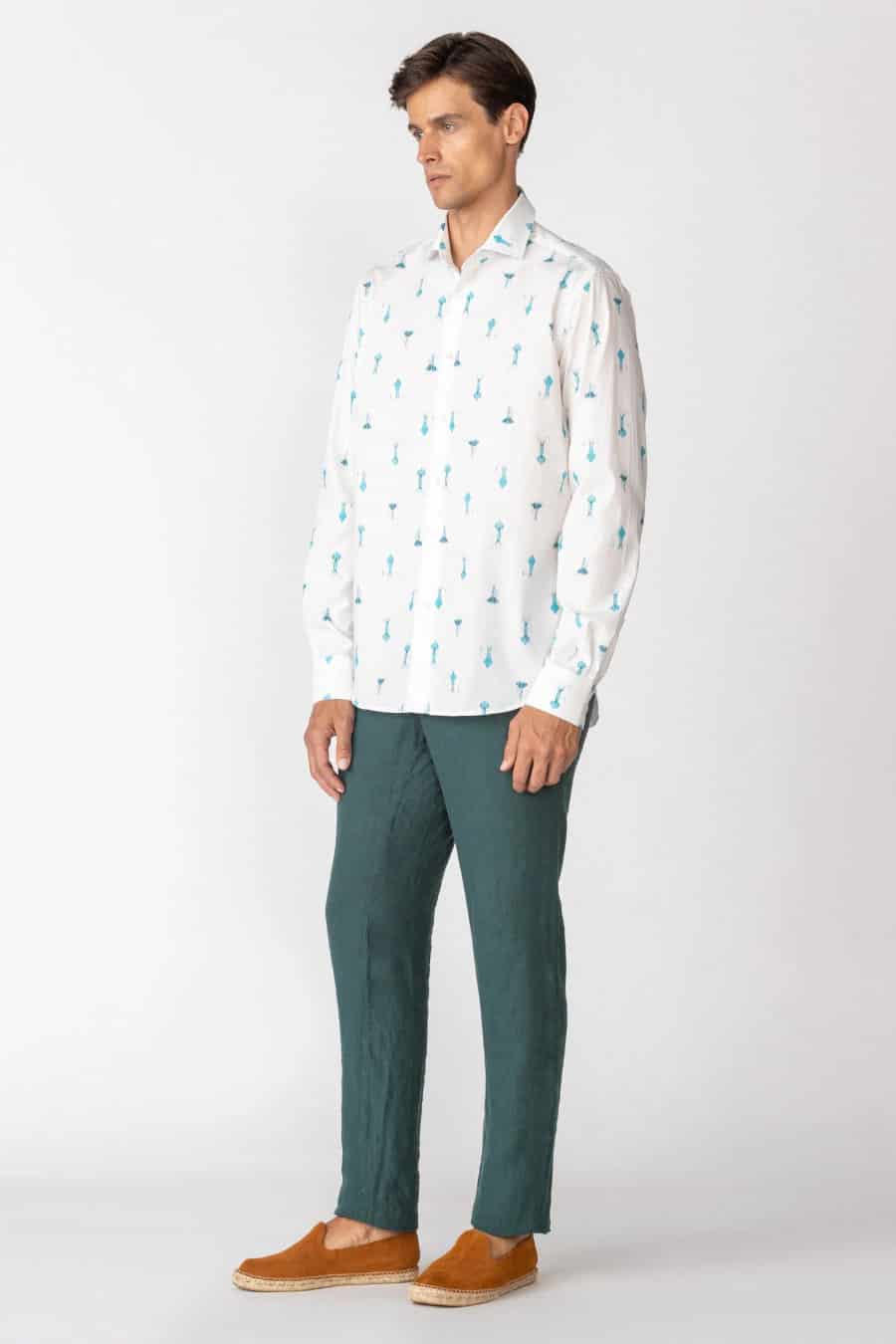Men's cotton shirt white epiro - miniatura 2