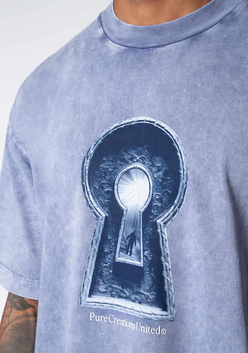 Dopamine blue keyhole t-shirt - miniatura 6