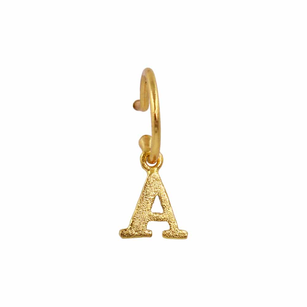 PreOrder Baby Hoops 9mm Letra Gold - miniatura 5