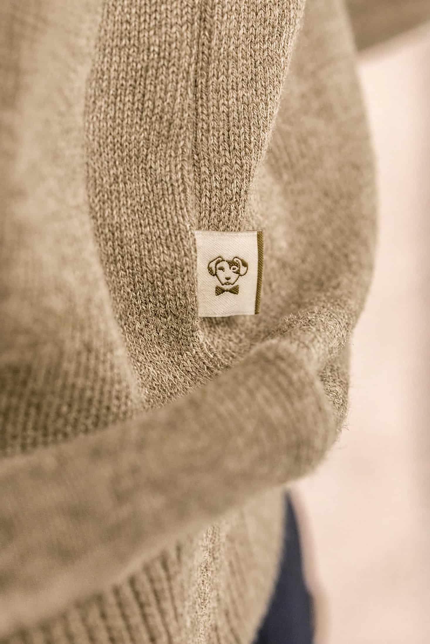 Halfzip Algodon Peinado Antiarrugas Camel - miniatura 4