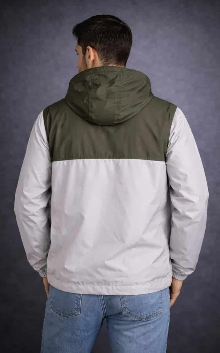 CHAQUETA ROMPEVIENTOS VERDE UNISEX - miniatura 2