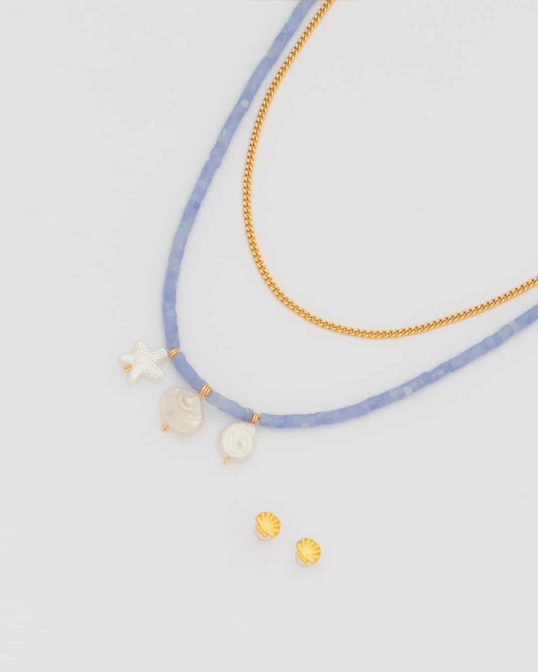 Collar 2 en 1 Mar + Aretes - miniatura 2