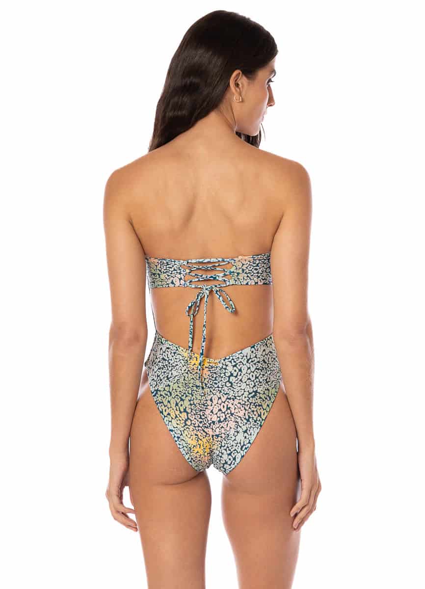 Maaji Jungle Jam Ohana Signature Cut Bandeau One Piece - miniatura 2