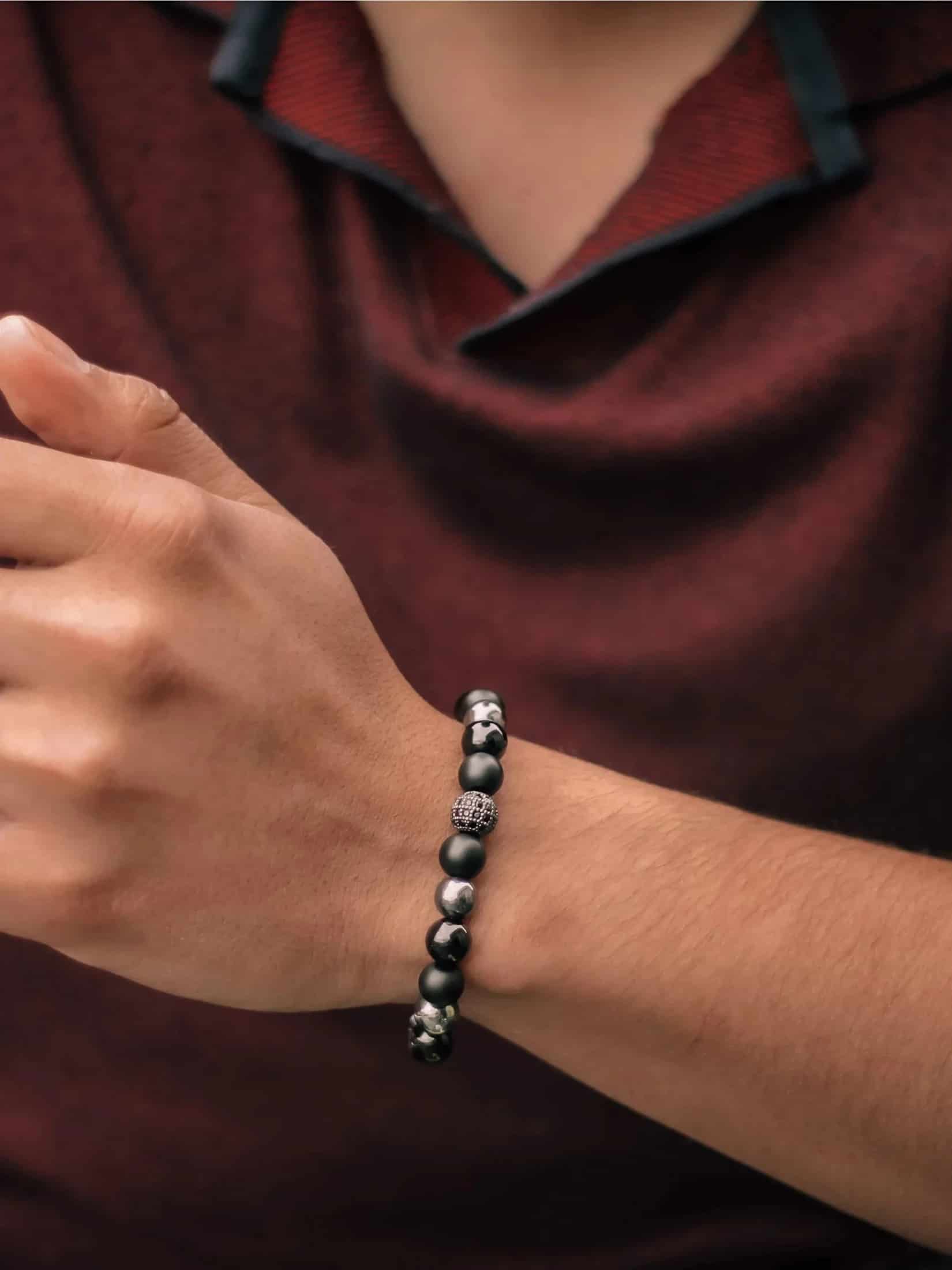 Brazalete Tayrona Onyx 8mm - miniatura 5
