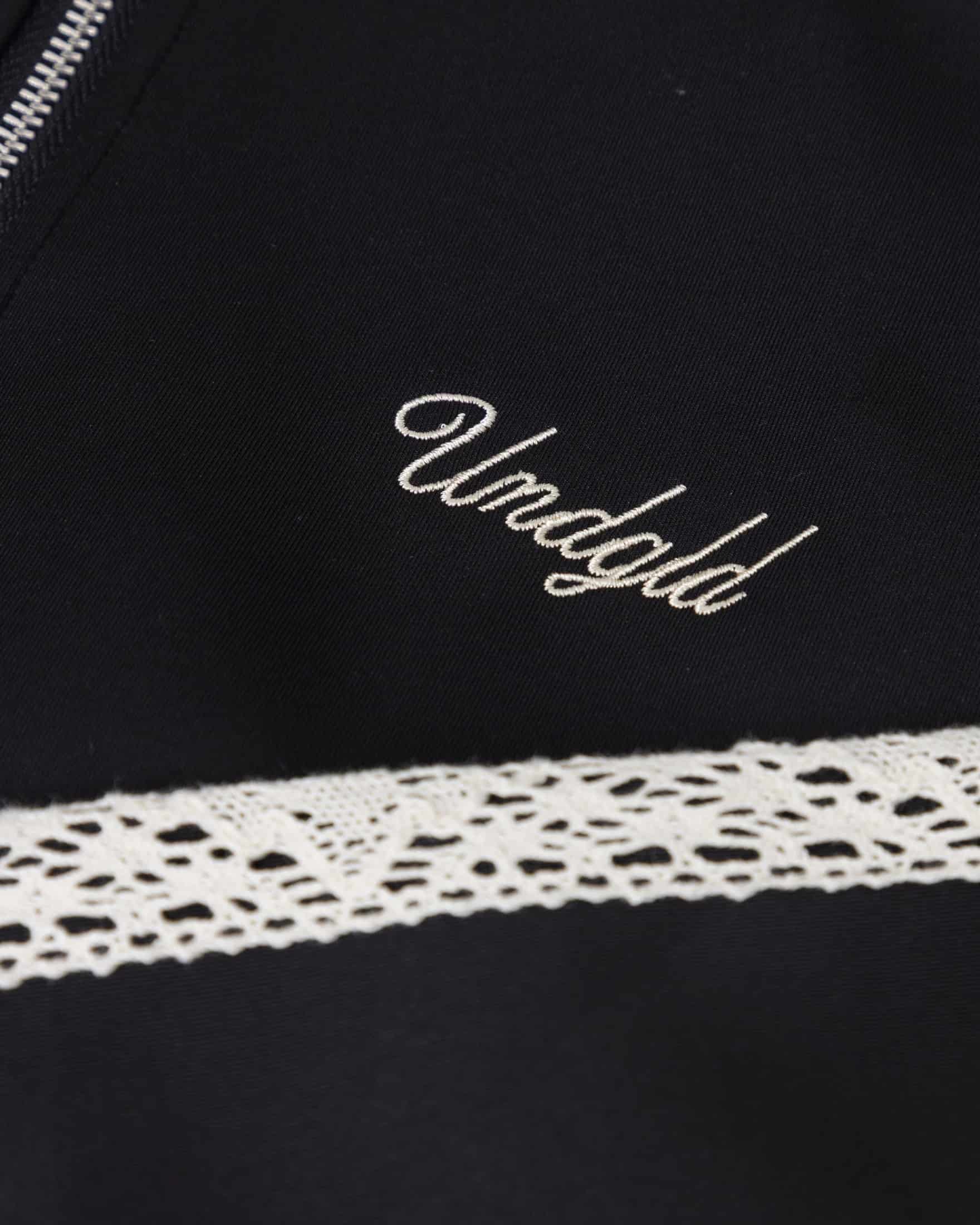 W Basics Undgld Lace-panel Track Jacket Black - miniatura 4