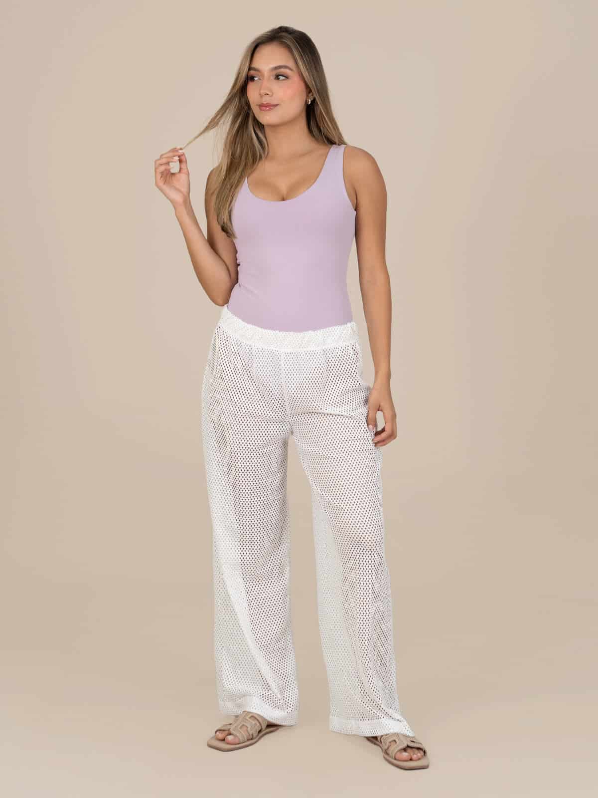 Vestido de bano zuri lila claro - miniatura 2