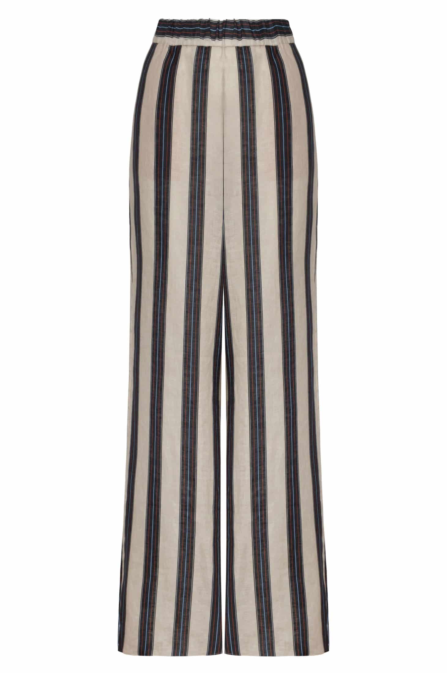 San Benito Linen Pants / Navy Stripes - miniatura 1