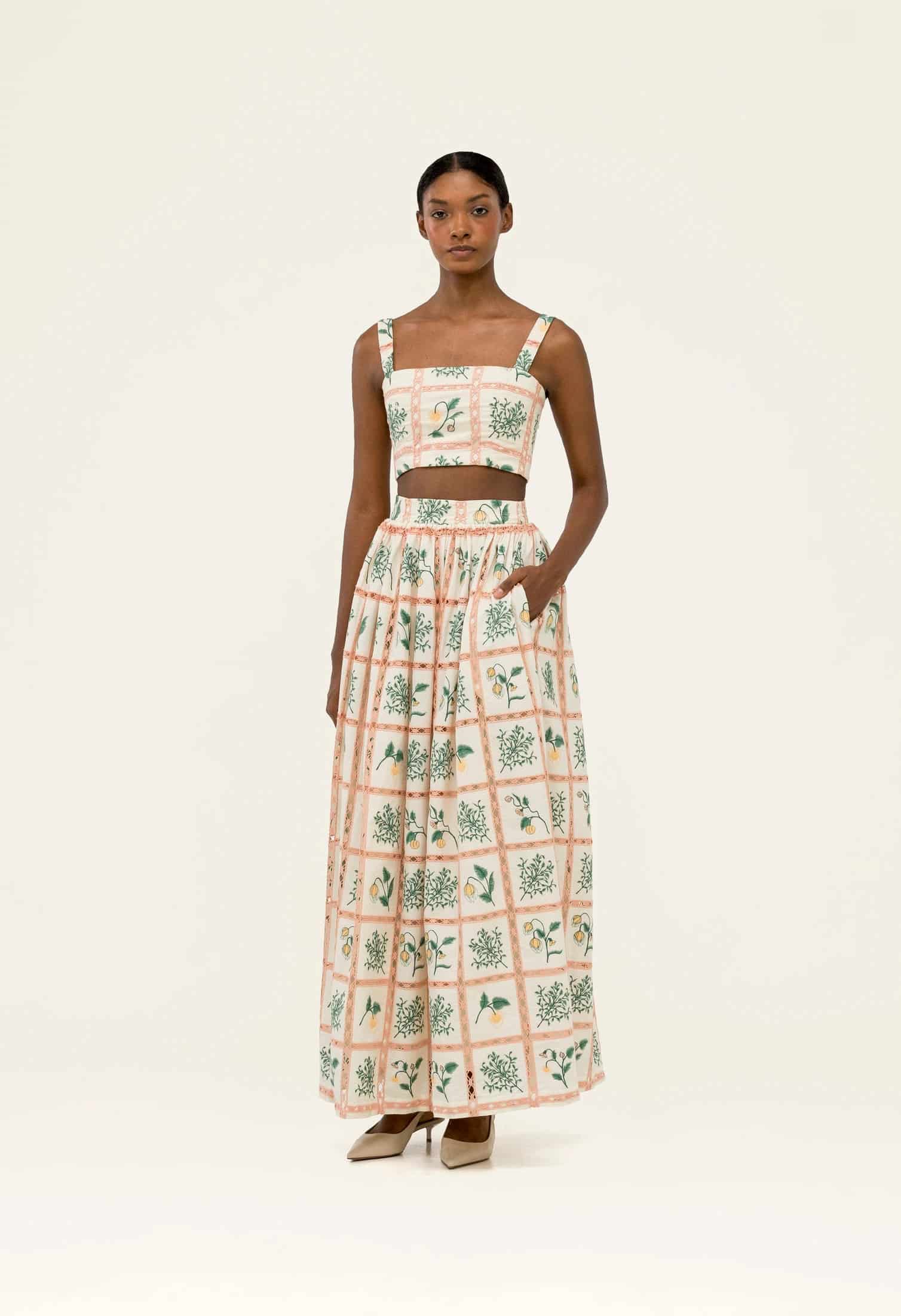 Tangelo Uchuva Maxi Skirt - miniatura 3