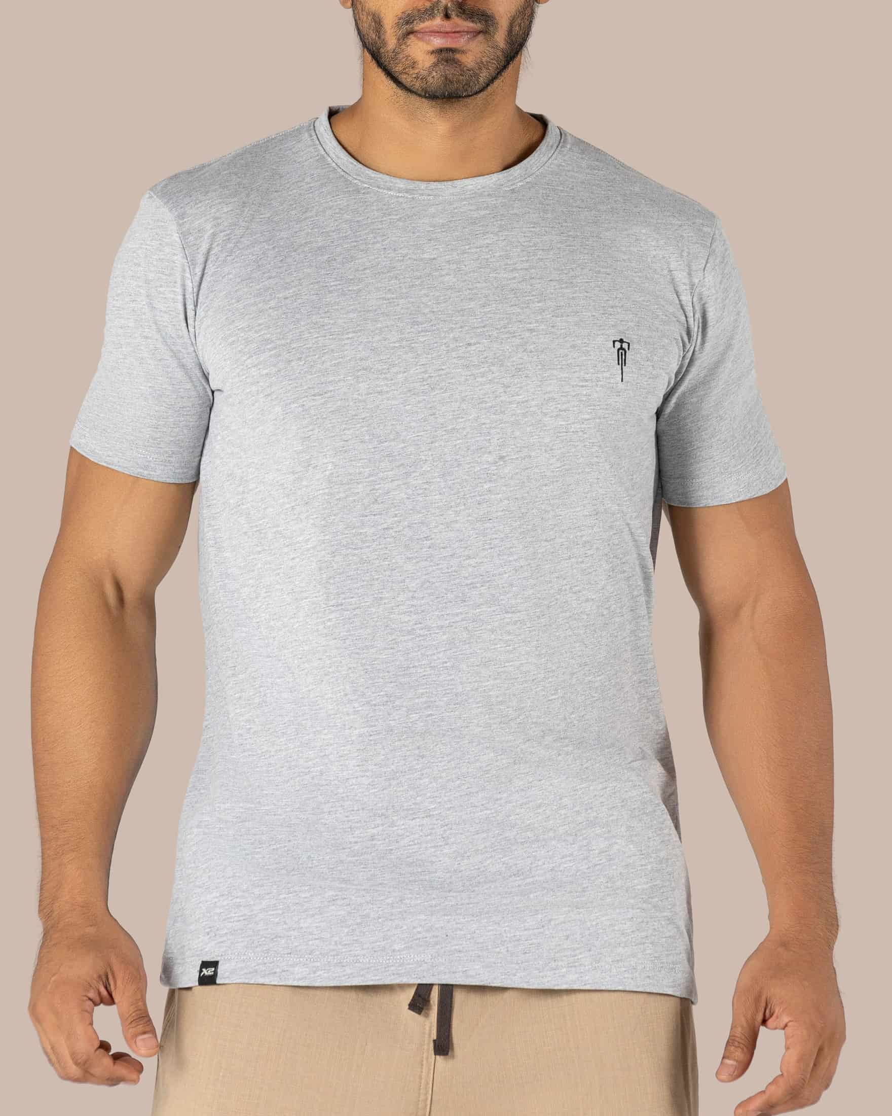 🎁GRATIS por la compra de 4 bóxer. Camiseta Cuello Redondo Algodón Desiderio Gris X2 - miniatura 2