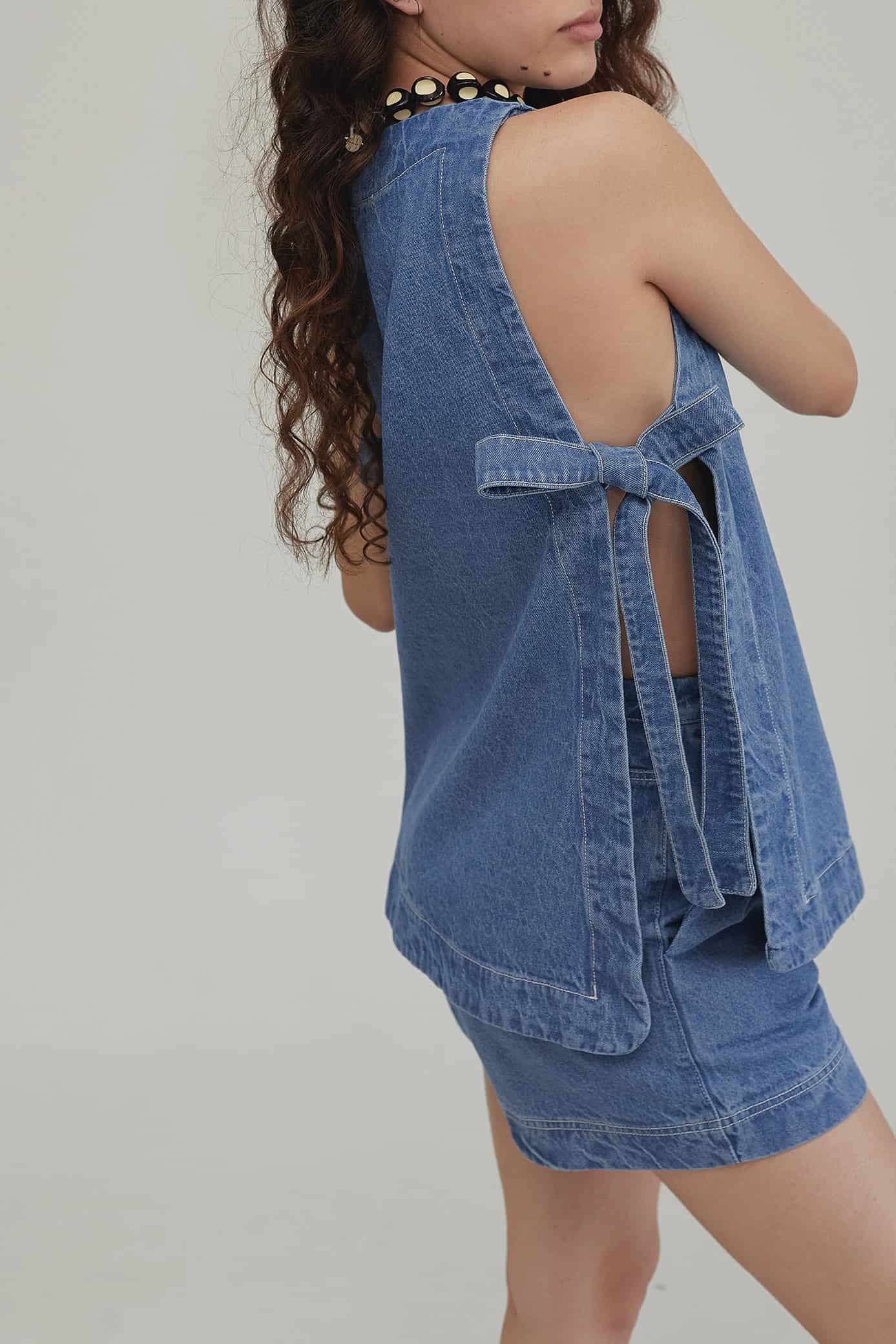 Top Hermandad Denim - miniatura 1