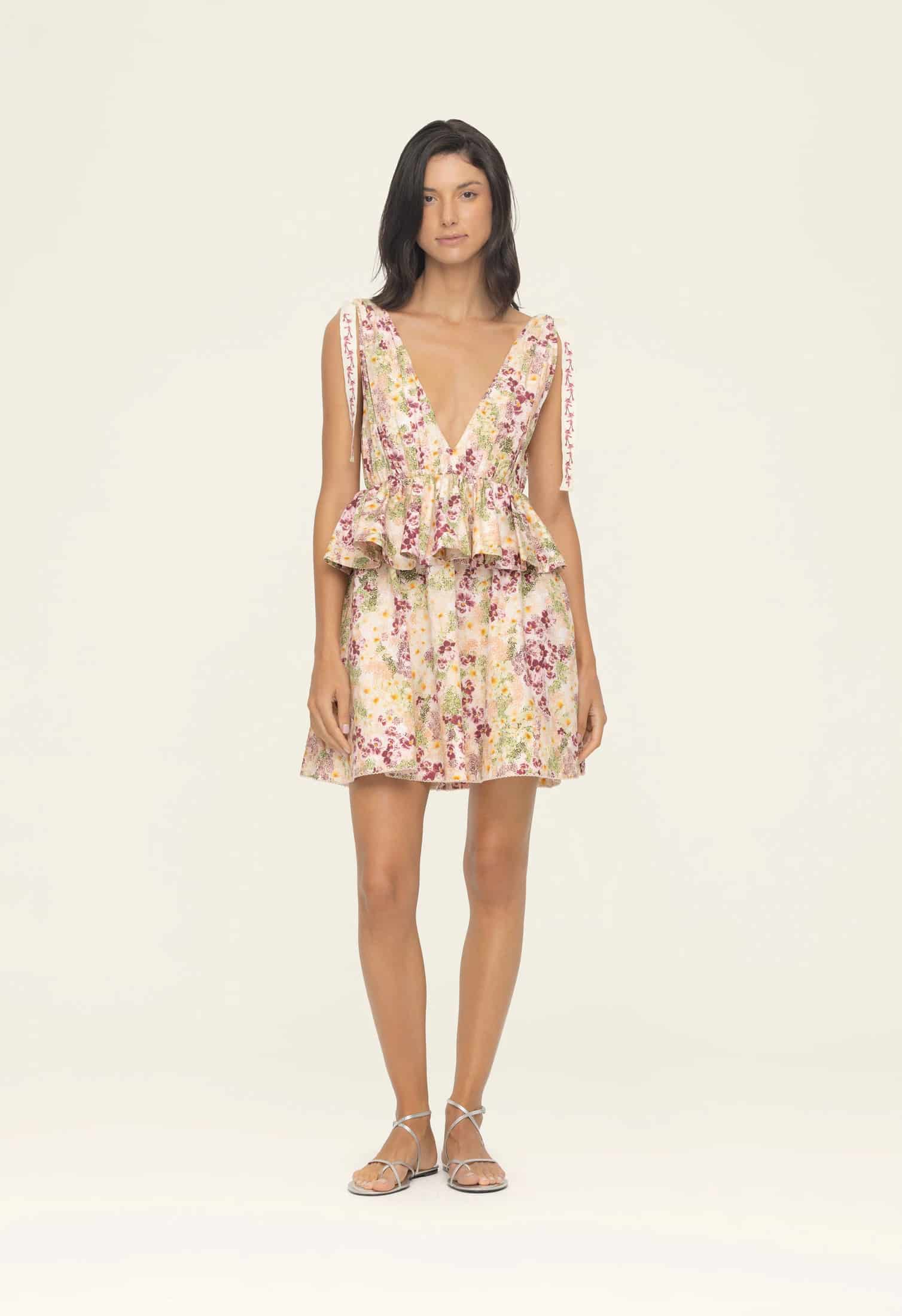 Infinito Florecer Mini Dress - miniatura 1