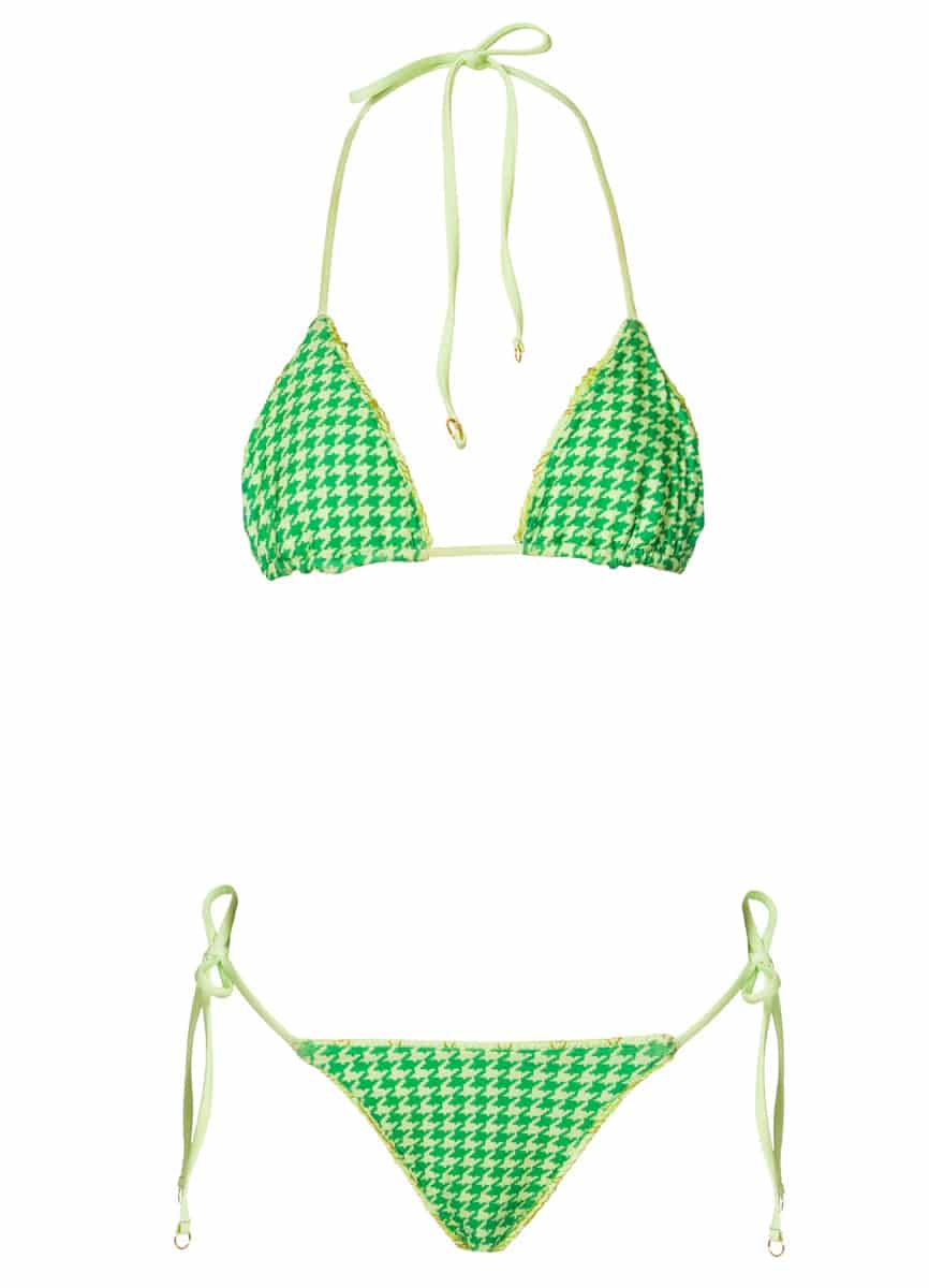 Maaji Green Symphony Balmy Sliding Triangle Bikini Top - miniatura 7