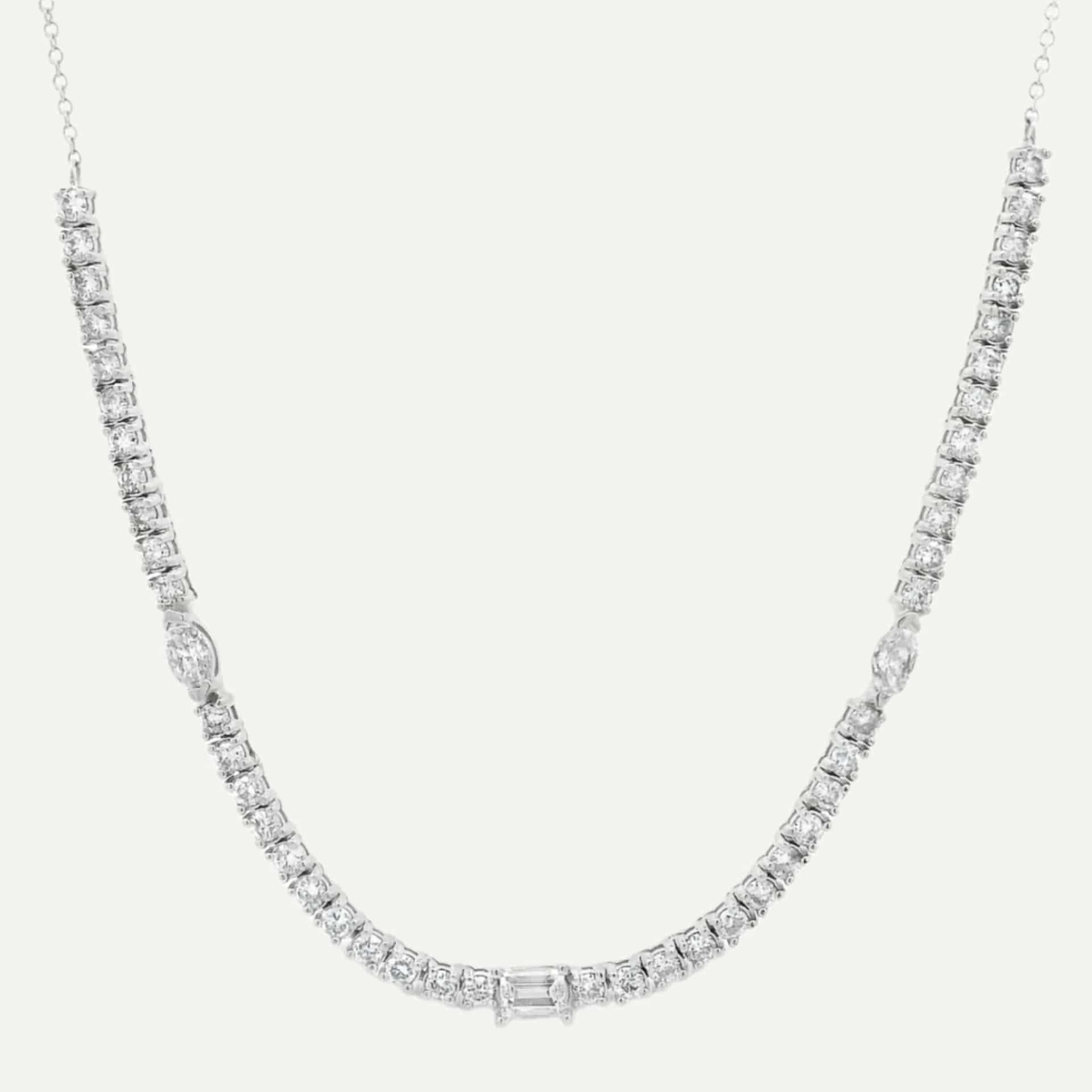 Cadena Tennis fancy 14k - miniatura 4