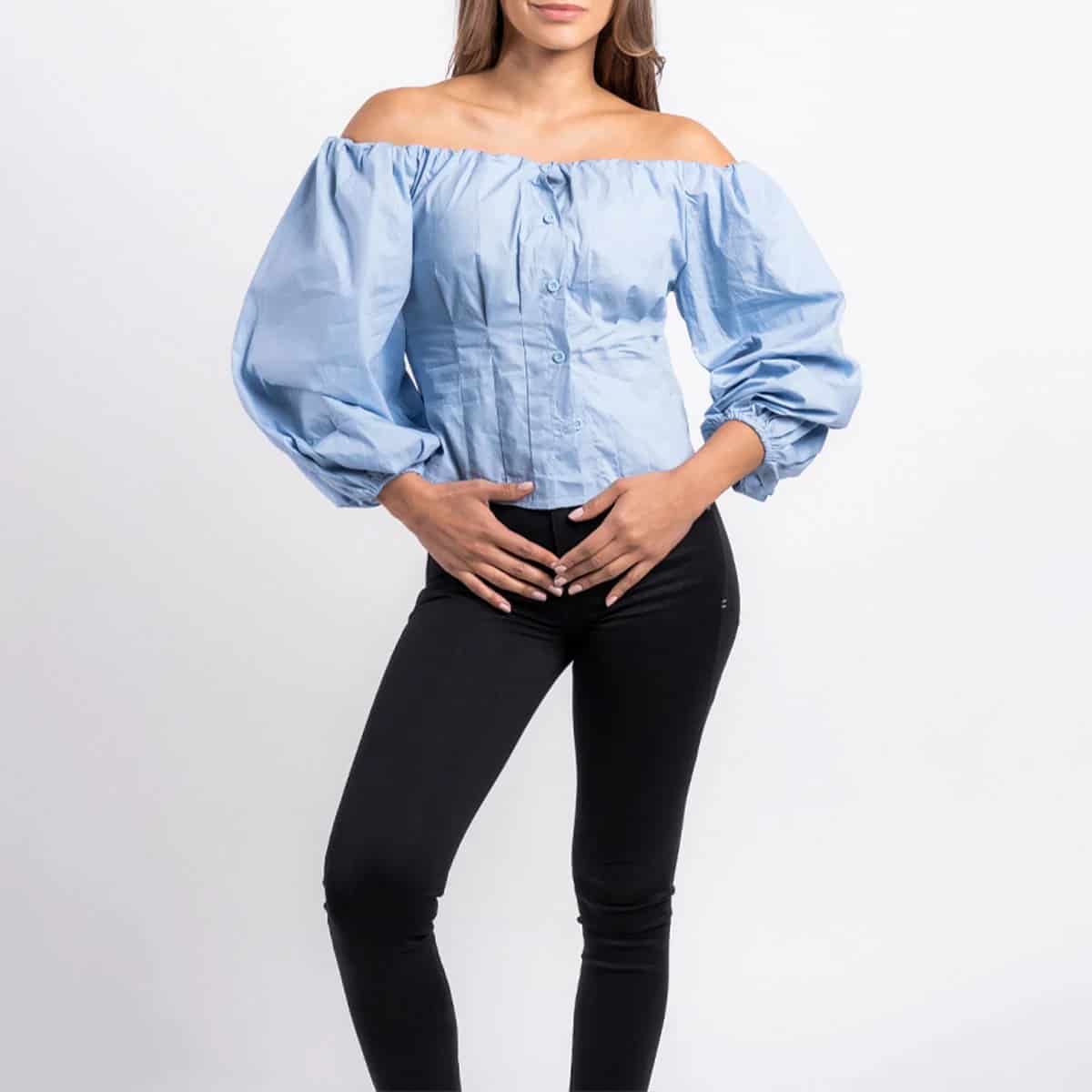 Blusa Cuello Bandeja Knz Lore - miniatura 1