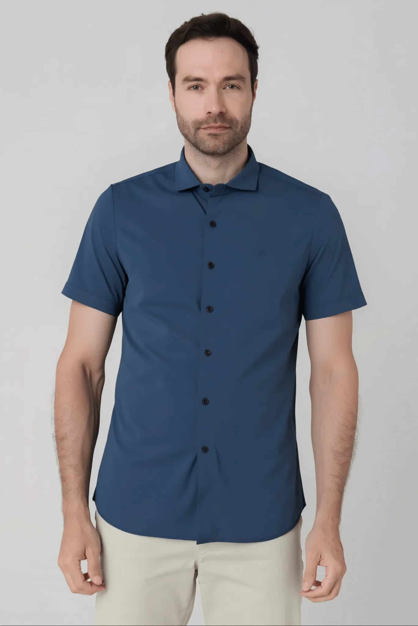 Camisa manga corta parta hombre Jon Sonen 027224045 - miniatura 1