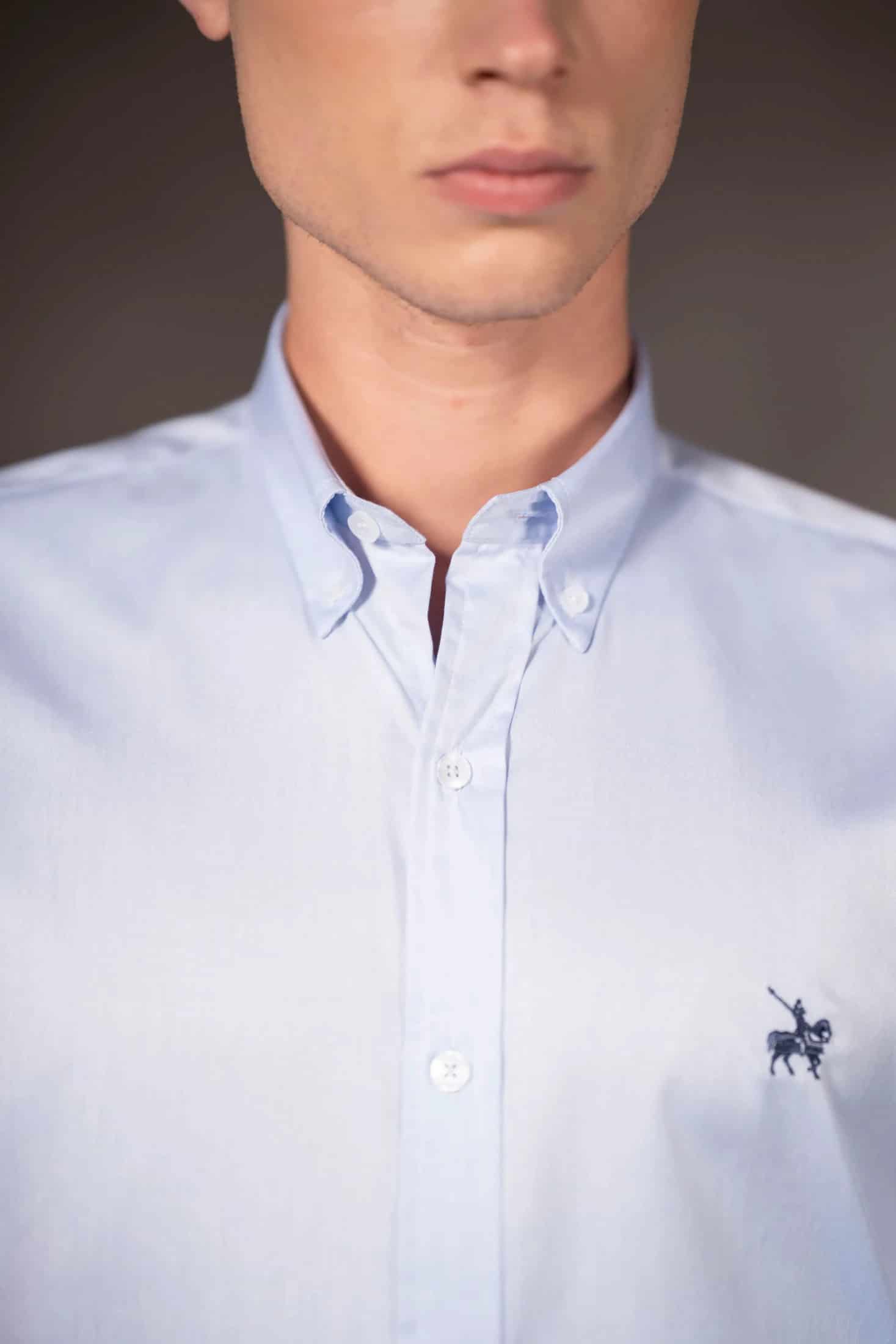 Camisa Vincenzo Hombre Azul Claro - miniatura 2