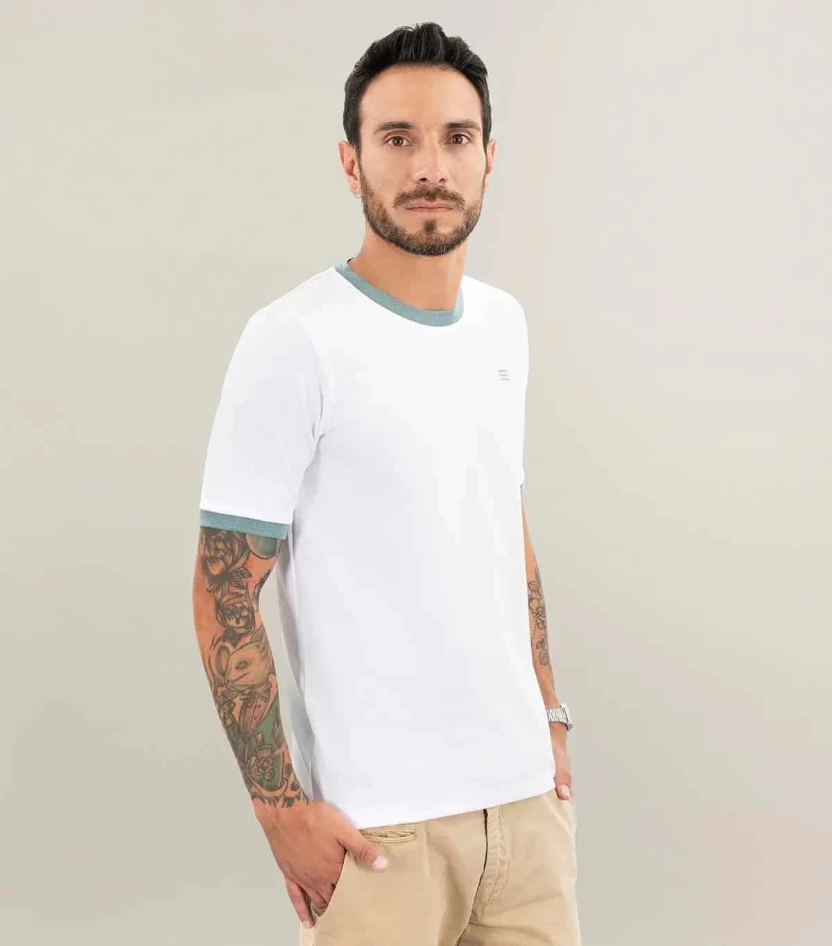 Camiseta - Bianca Collo Oliva - miniatura 1
