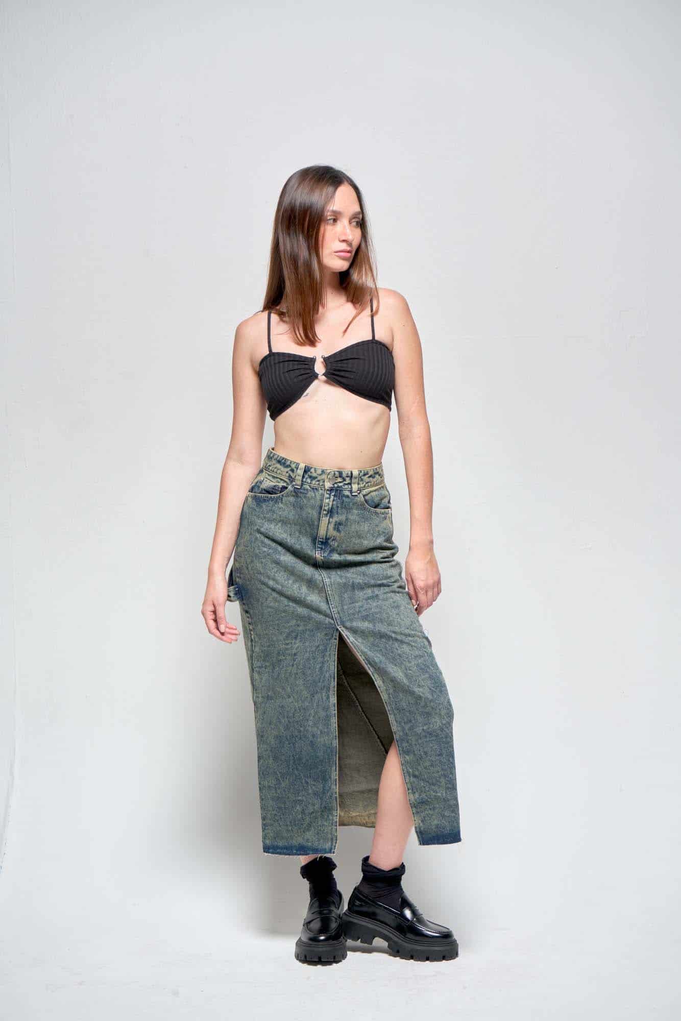 LAYLA DENIM SKIRT - miniatura 12