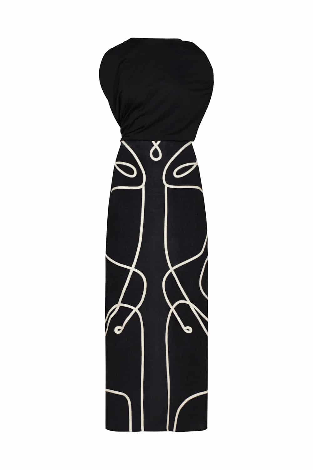 Vestido amaranta negro - miniatura 2