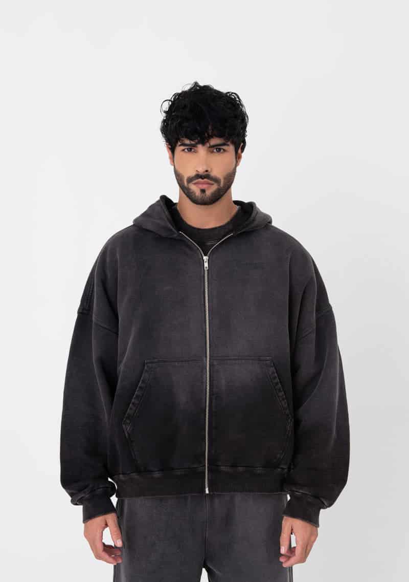 Atelier Grey washed Hoodie - miniatura 2