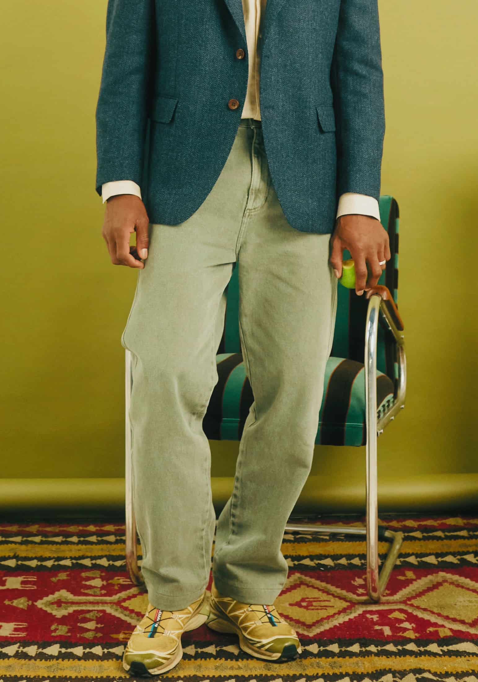 Pantalon H Dylan 5 Bols Verde - miniatura 1