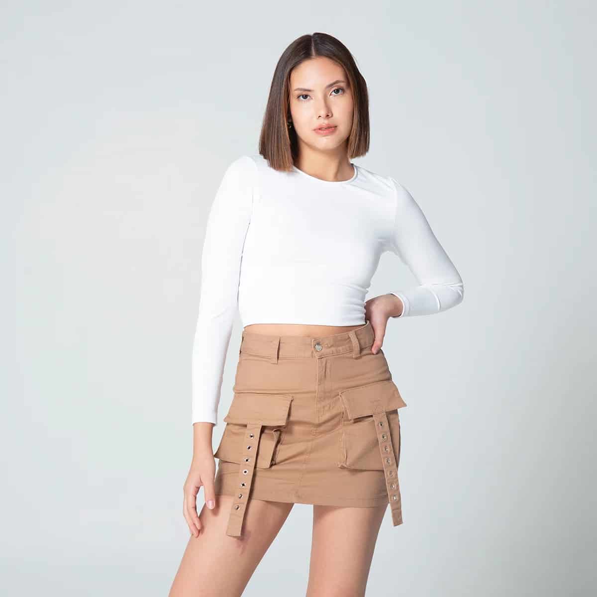 Blusa Crop Top Slim Miki - miniatura 3