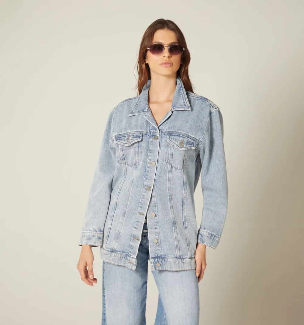 Chaqueta over size larga para mujer - miniatura 6