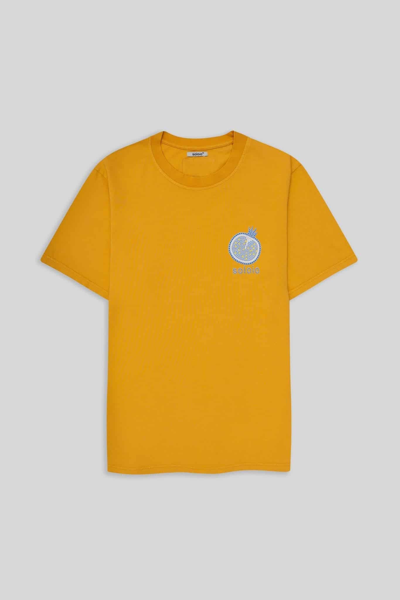 Men's cotton t-shirt yellow bastión - miniatura 1