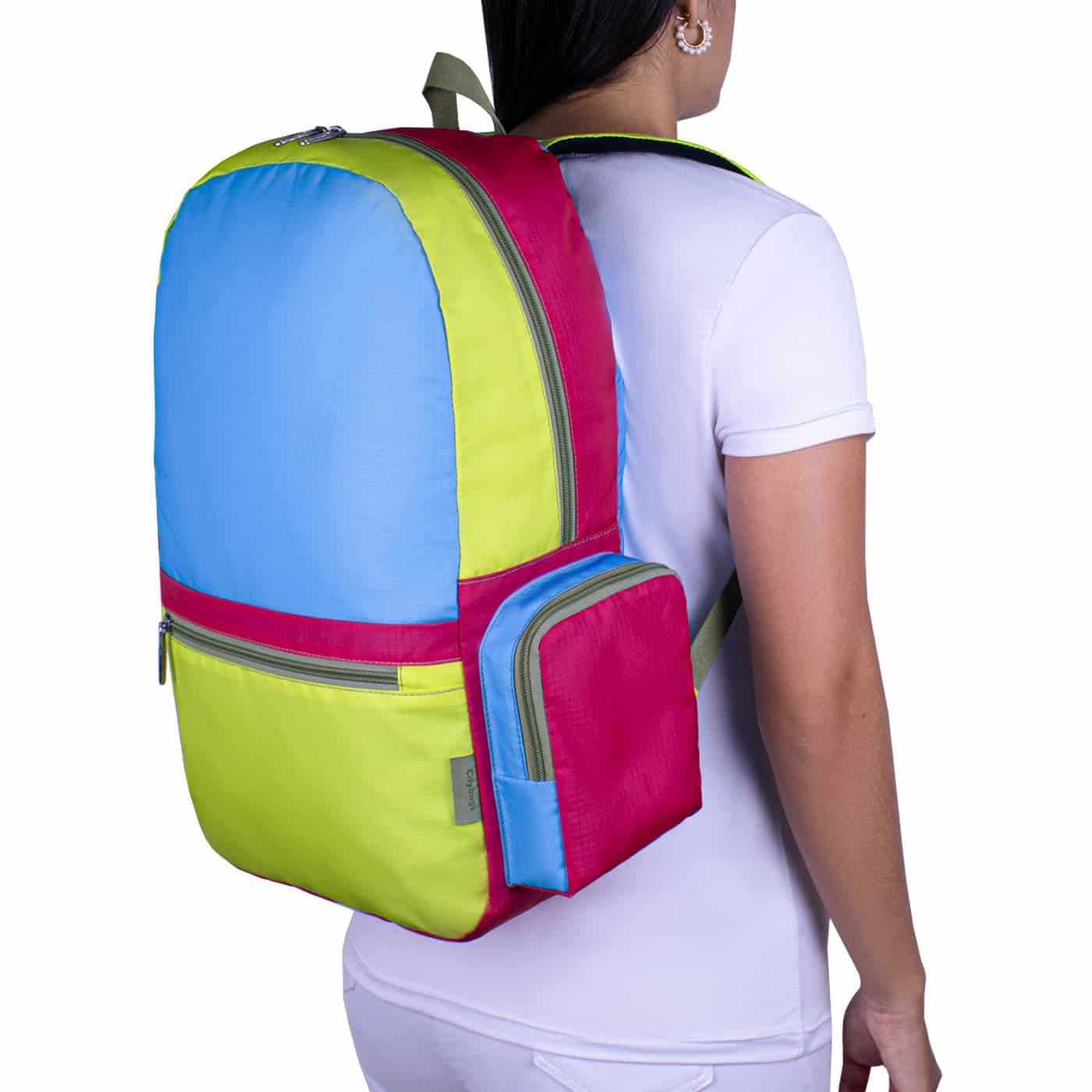 Morral Plegable ULTRA Estampado Neon Citybags Multicolor - miniatura 3
